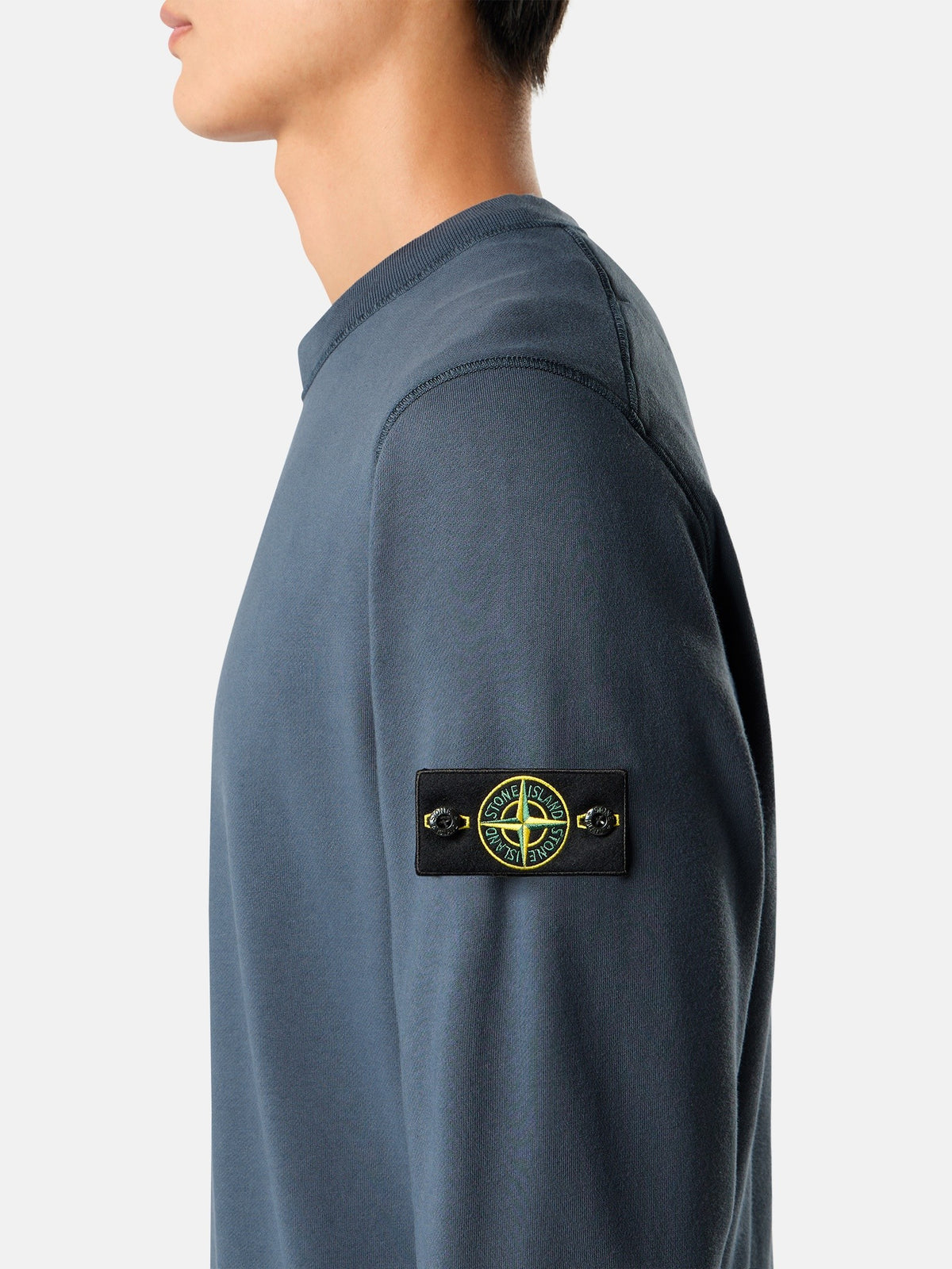 Stone Island Regular-Fit Crewneck Sweatshirt with Raglan Sleeves 6100060