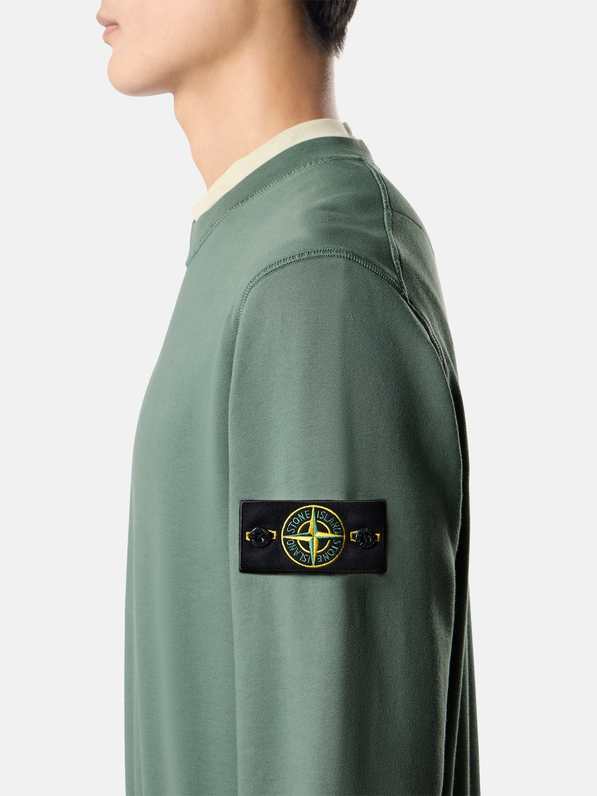 Stone Island Regular-Fit Crewneck Sweatshirt with Raglan Sleeves 6100060