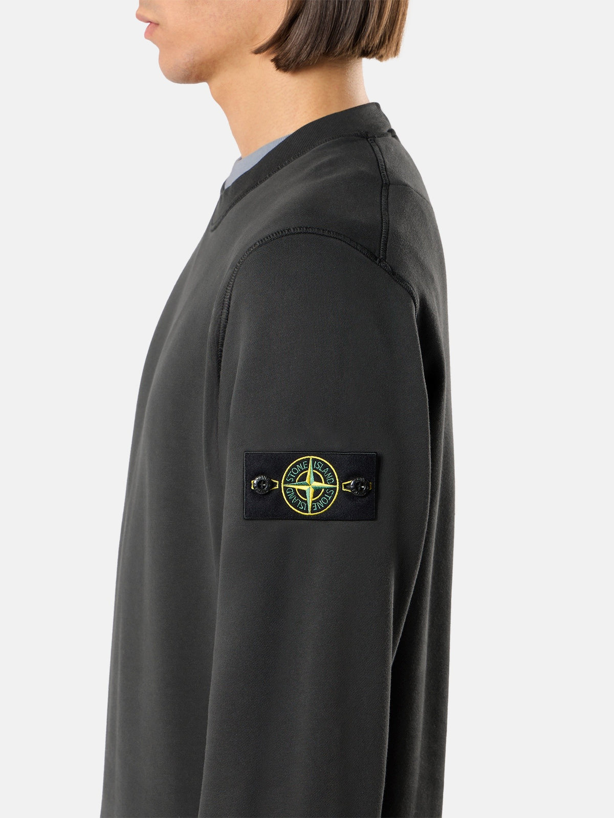 Stone Island Regular-Fit Crewneck Sweatshirt with Raglan Sleeves 6100060
