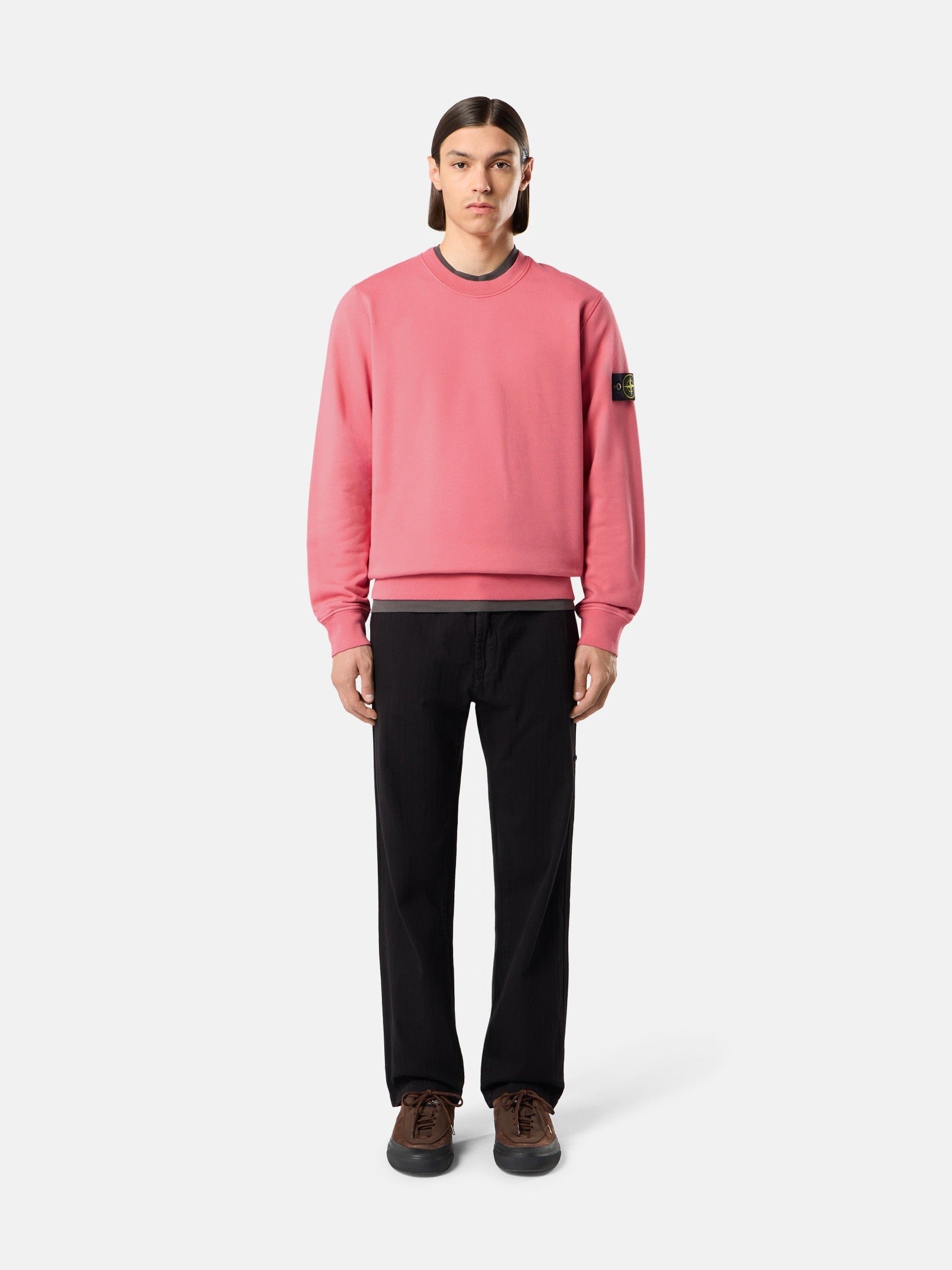 Stone Island Regular-Fit Crewneck Sweatshirt with Raglan Sleeves 6100060