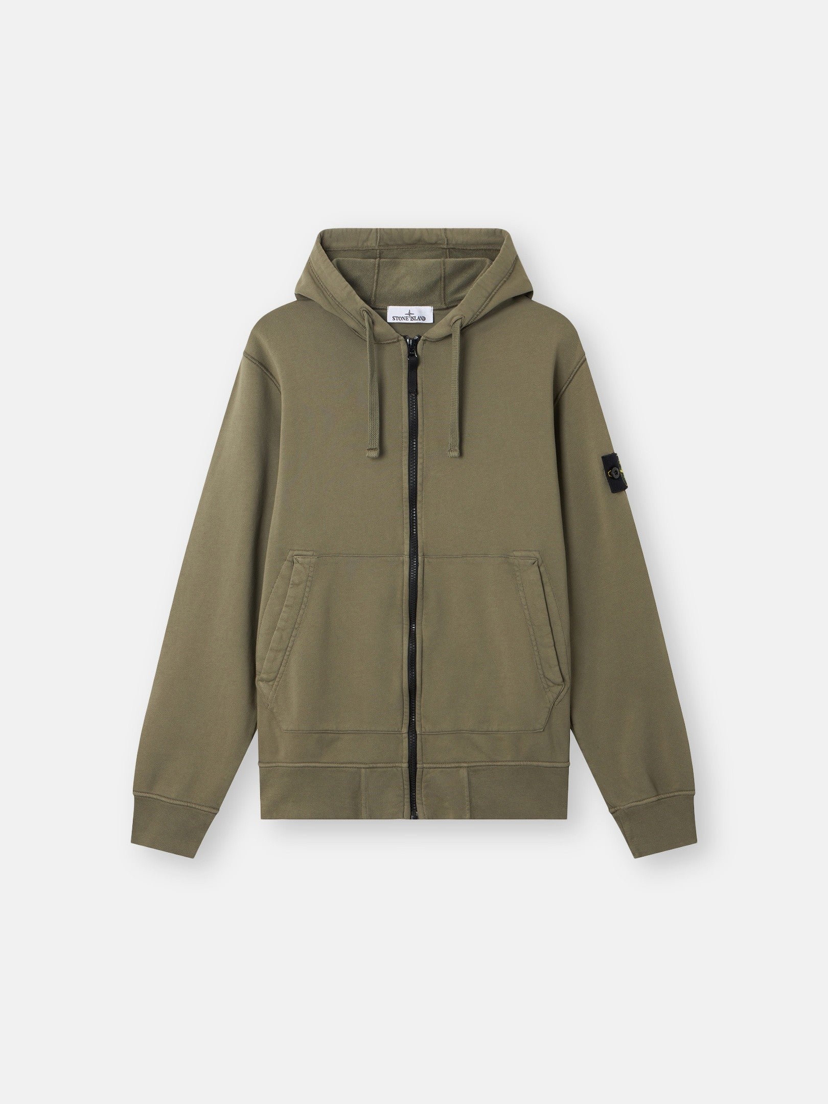 Stone Island Regular-Fit Zip-Up Hooded Sweatshirt with Pockets 6100061