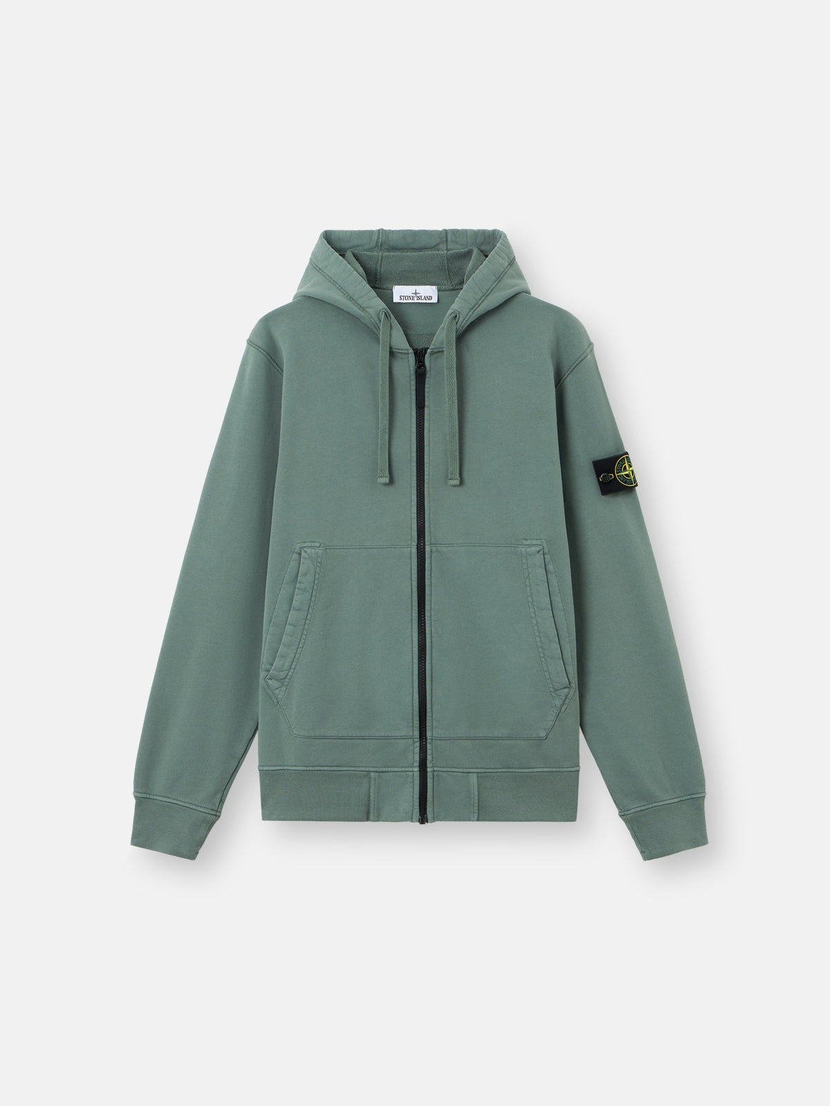 Stone Island Regular-Fit Zip-Up Hooded Sweatshirt with Pockets 6100061