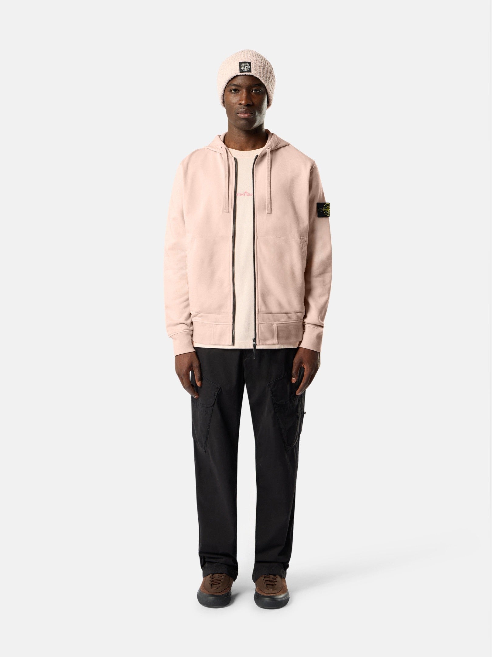 Stone Island Regular-Fit Zip-Up Hooded Sweatshirt with Pockets 6100061