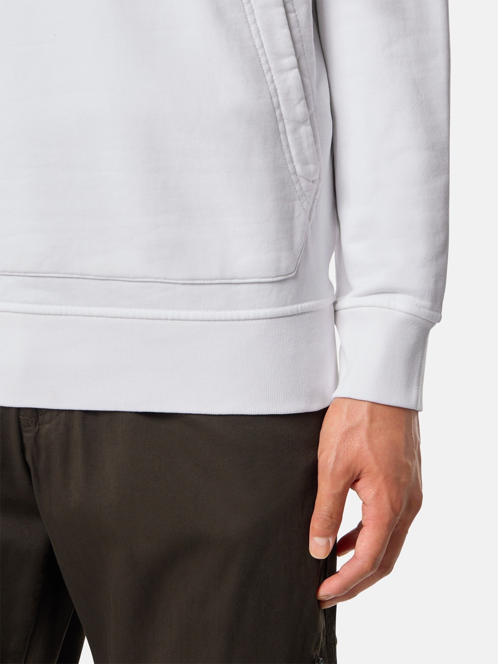 Stone Island Regular-Fit Hooded Sweatshirt with Pouch Pocket 6100062