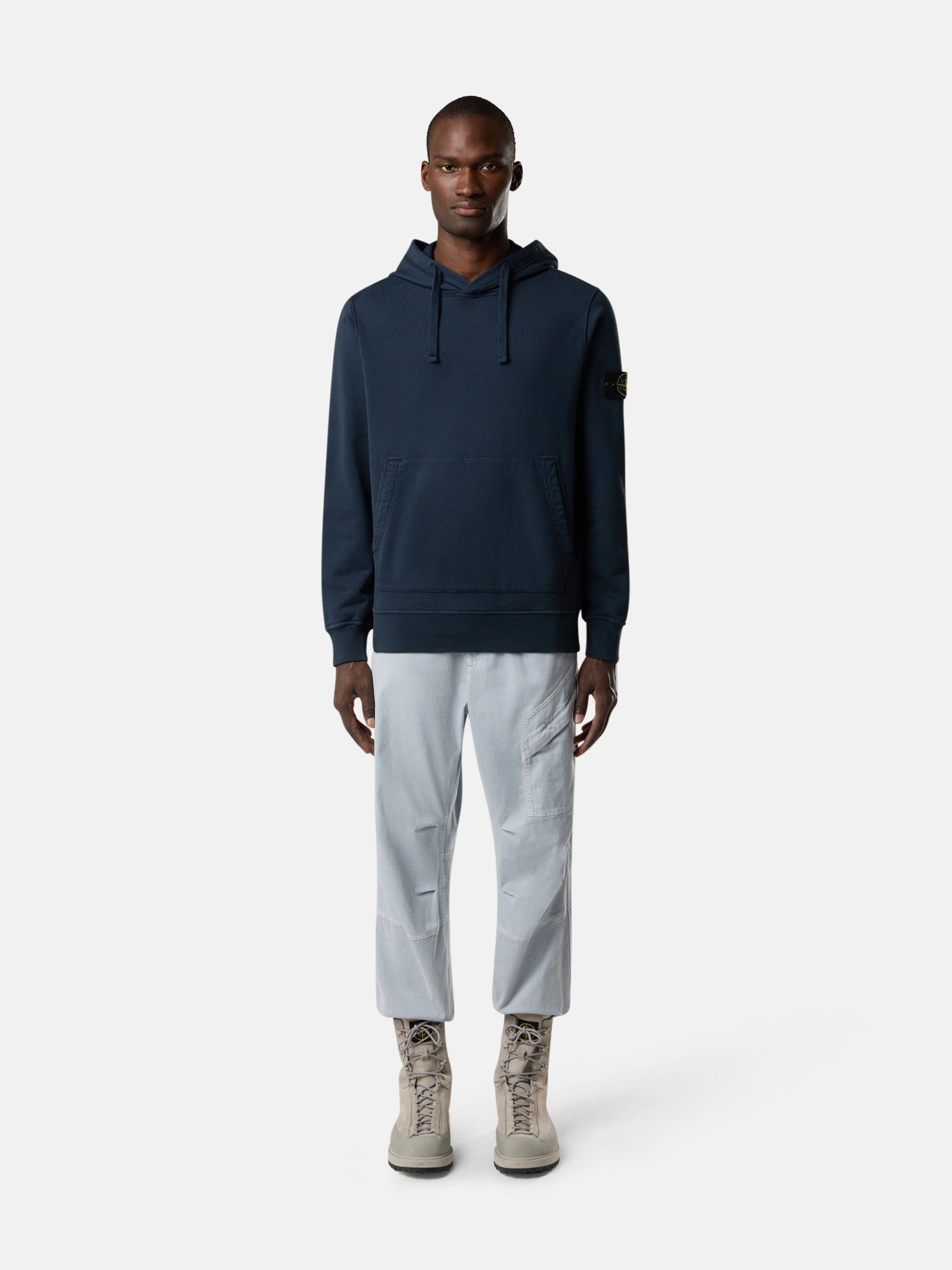 Stone Island Regular-Fit Hooded Sweatshirt with Pouch Pocket 6100062