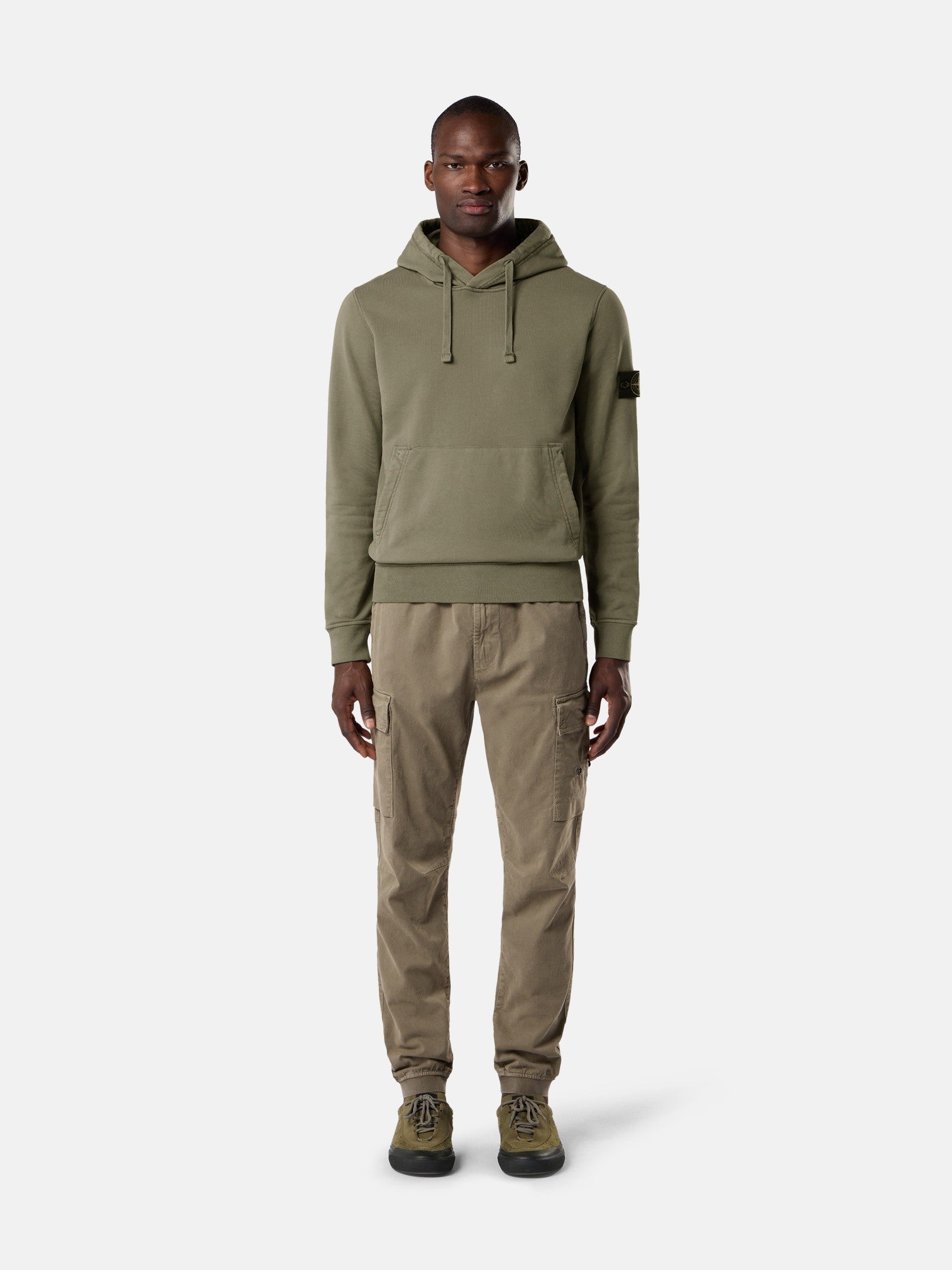 Stone Island Regular-Fit Hooded Sweatshirt with Pouch Pocket 6100062