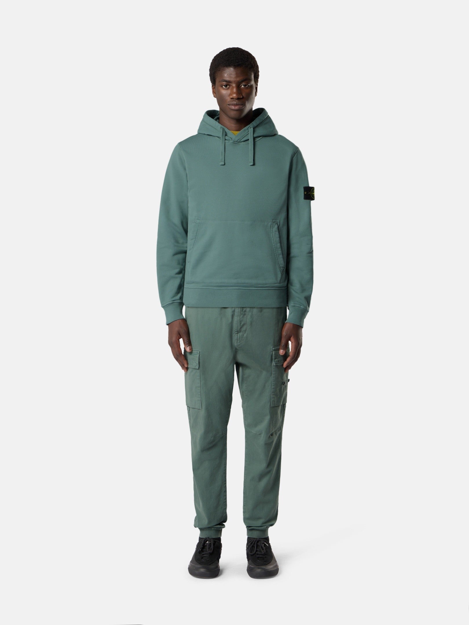 Stone Island Regular-Fit Hooded Sweatshirt with Pouch Pocket 6100062
