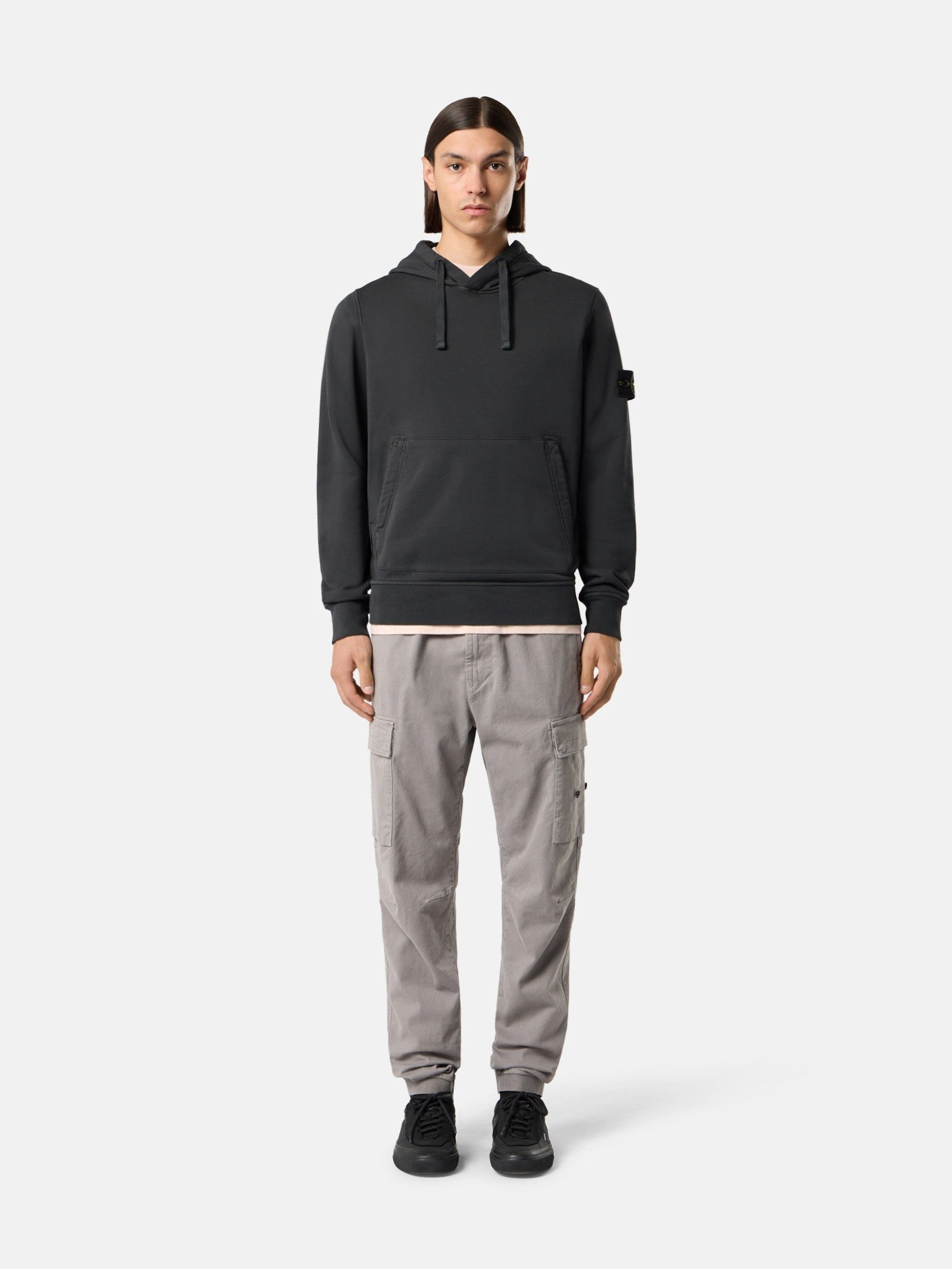 Stone Island Regular-Fit Hooded Sweatshirt with Pouch Pocket 6100062