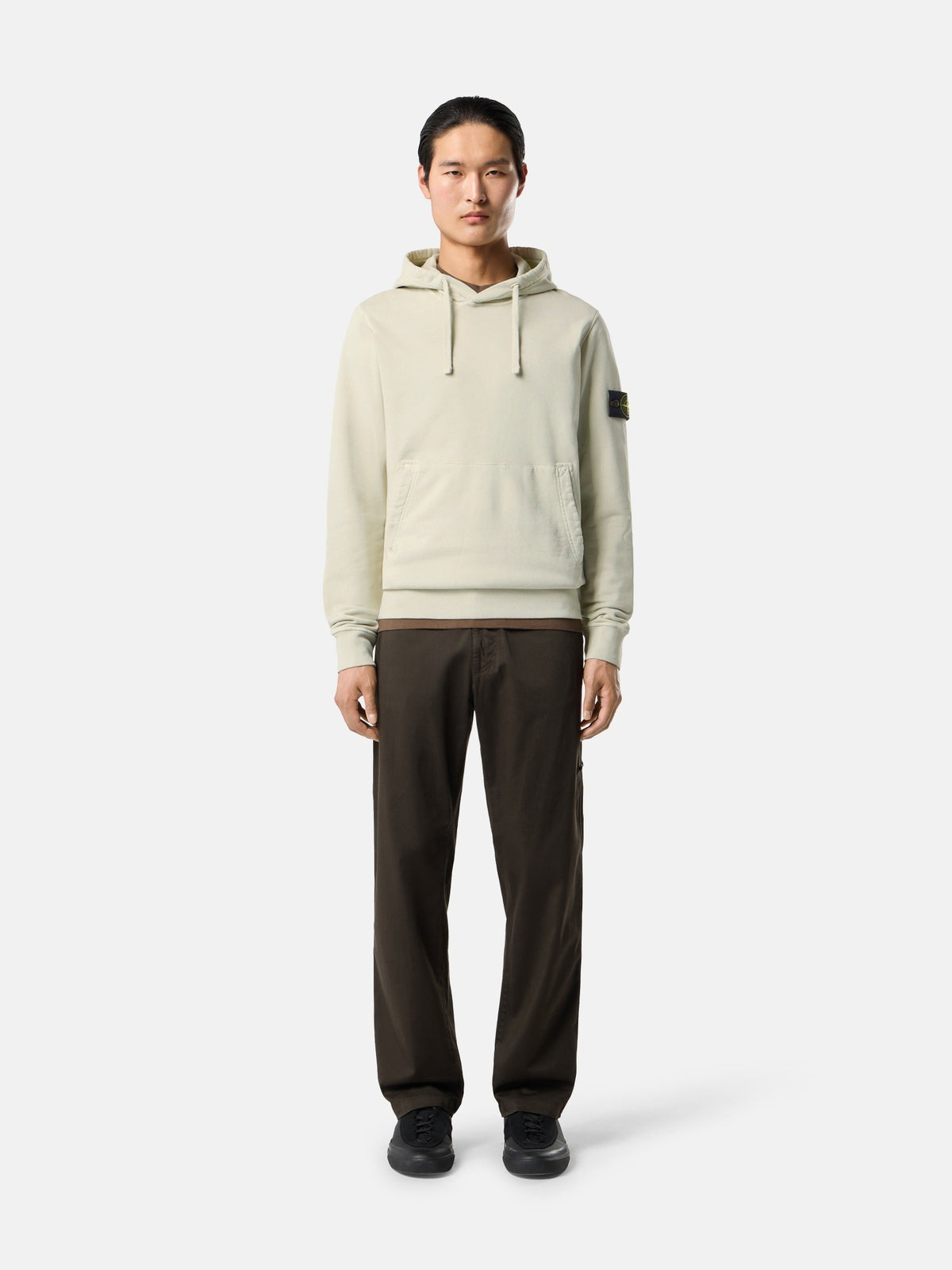 Stone Island Regular-Fit Hooded Sweatshirt with Pouch Pocket 6100062