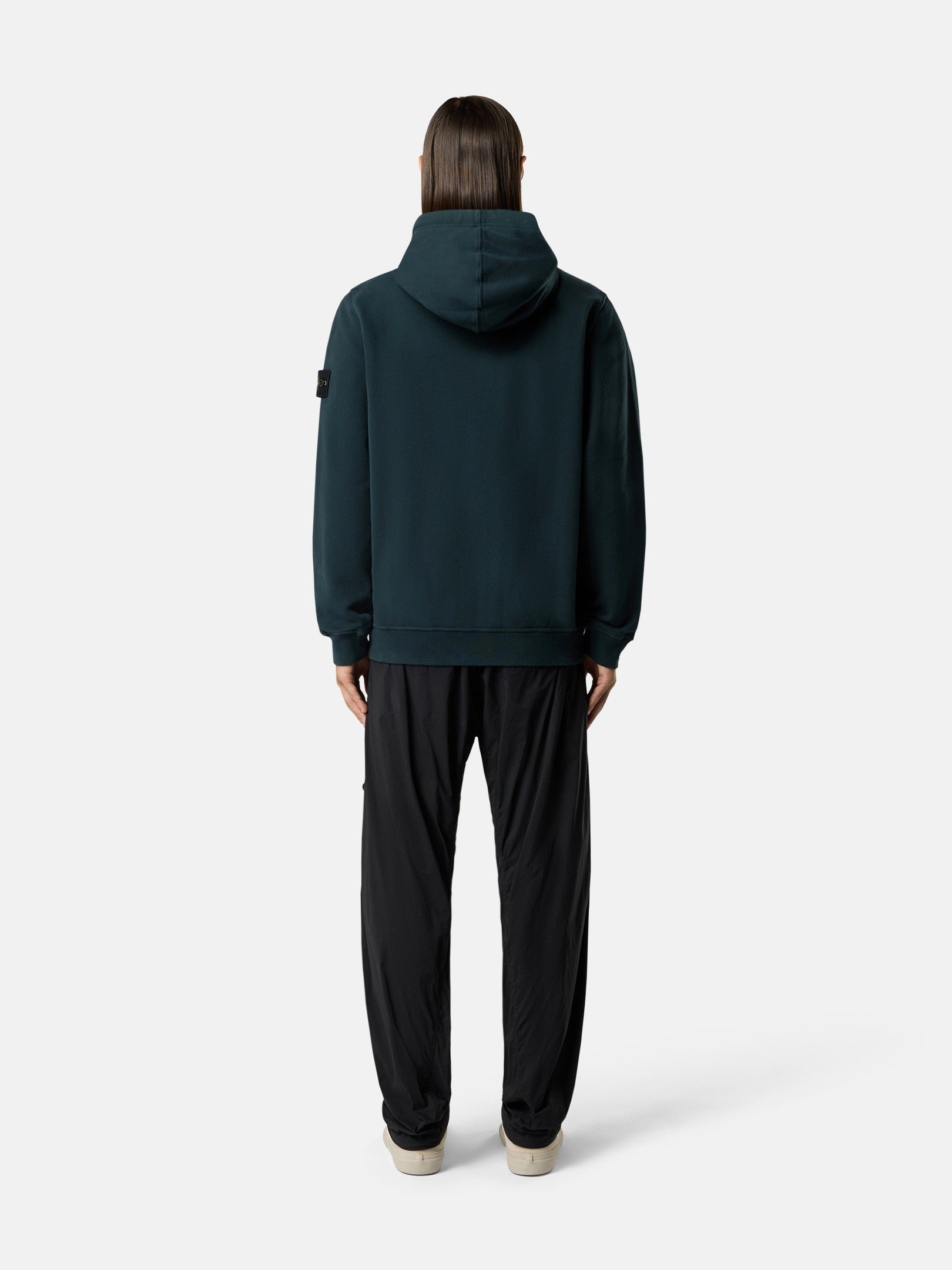 Stone Island Regular-Fit Zip-Up Hooded Sweatshirt with Ribbed Inserts 6100067