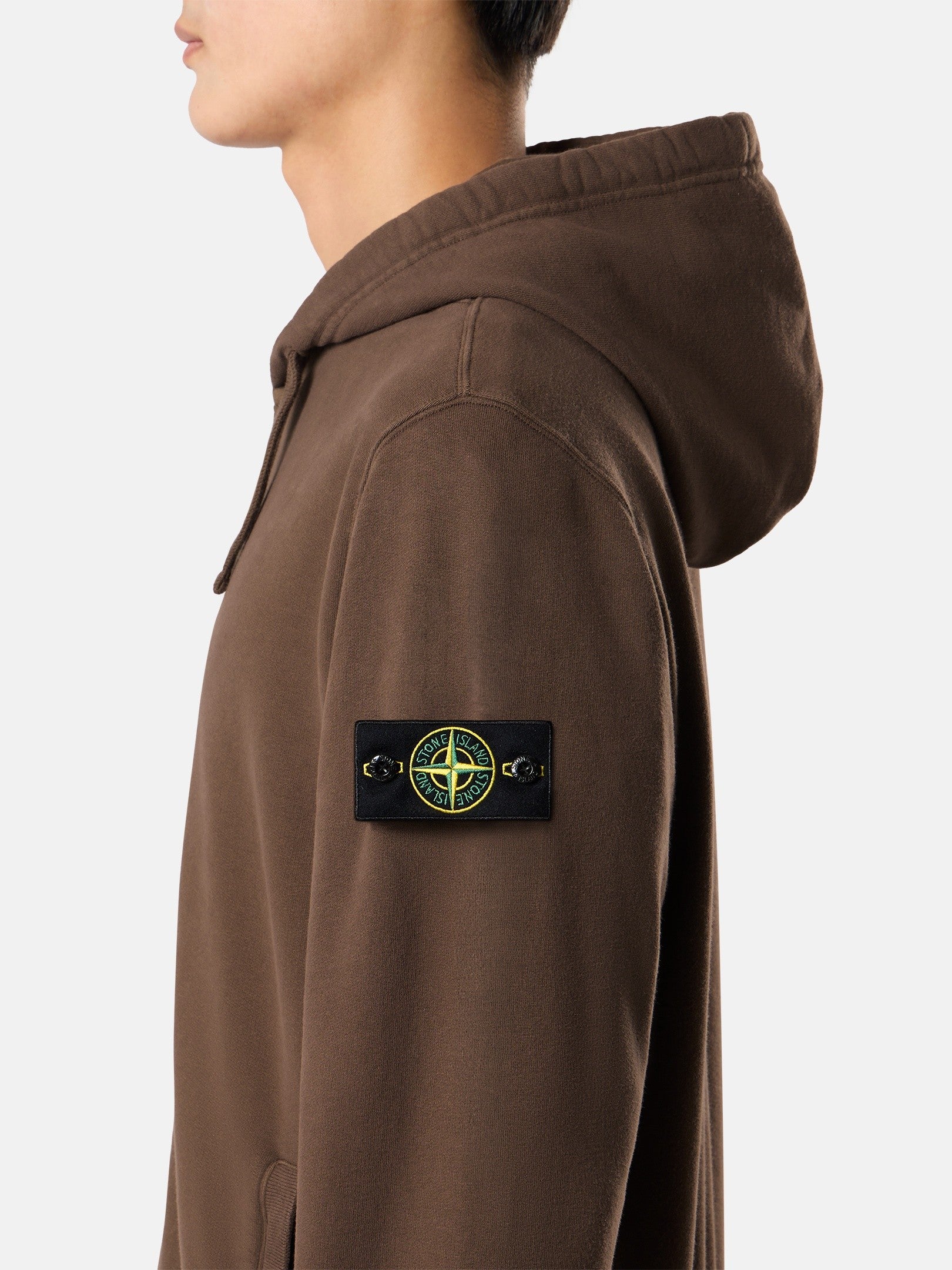 Stone Island Regular-Fit Zip-Up Hooded Sweatshirt with Ribbed Inserts 6100067