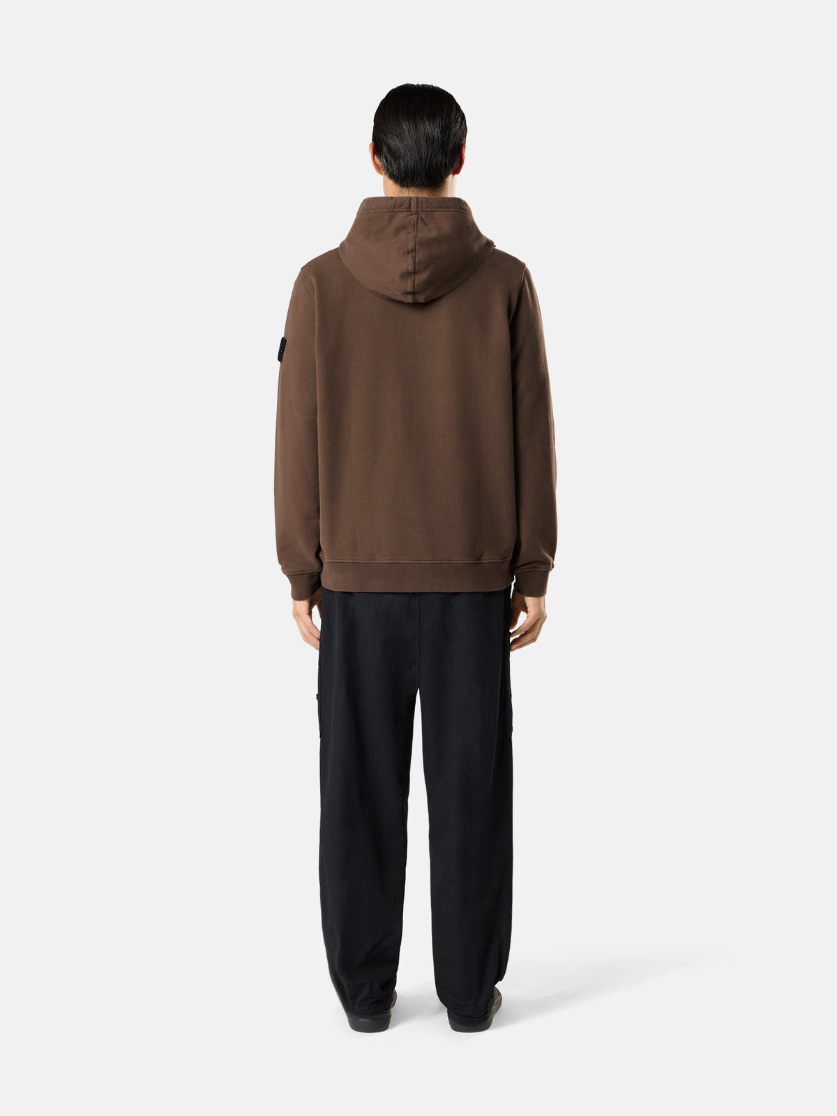 Stone Island Regular-Fit Zip-Up Hooded Sweatshirt with Ribbed Inserts 6100067