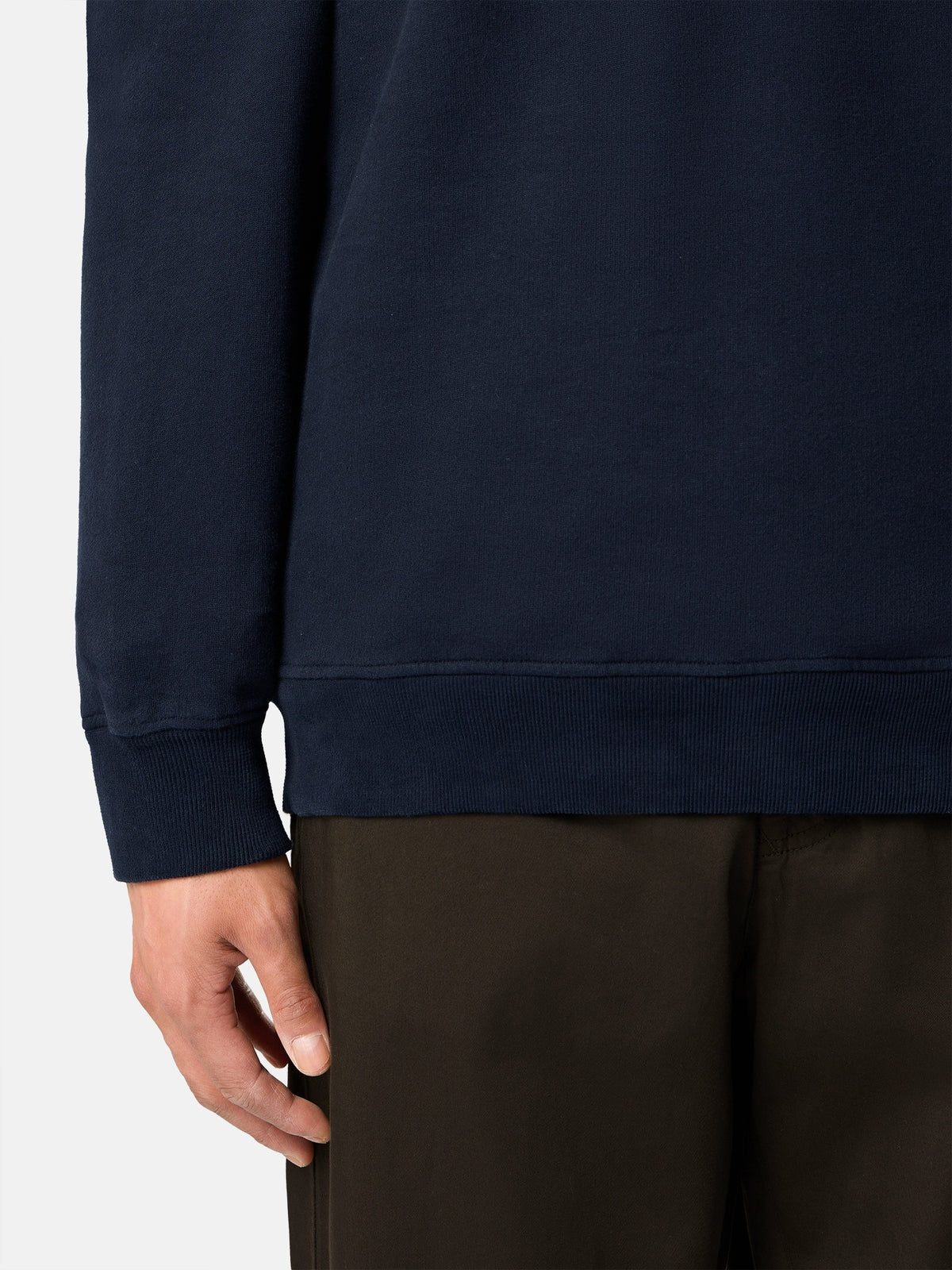 Stone Island Regular-Fit Half-Zip Sweatshirt with Ribbed Inserts 6100068