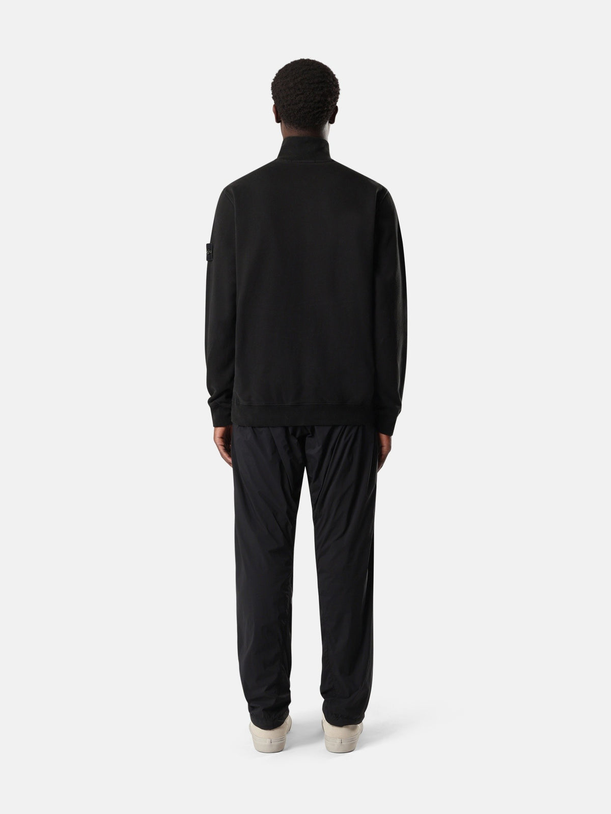 Stone Island Regular-Fit Half-Zip Sweatshirt with Ribbed Inserts 6100068