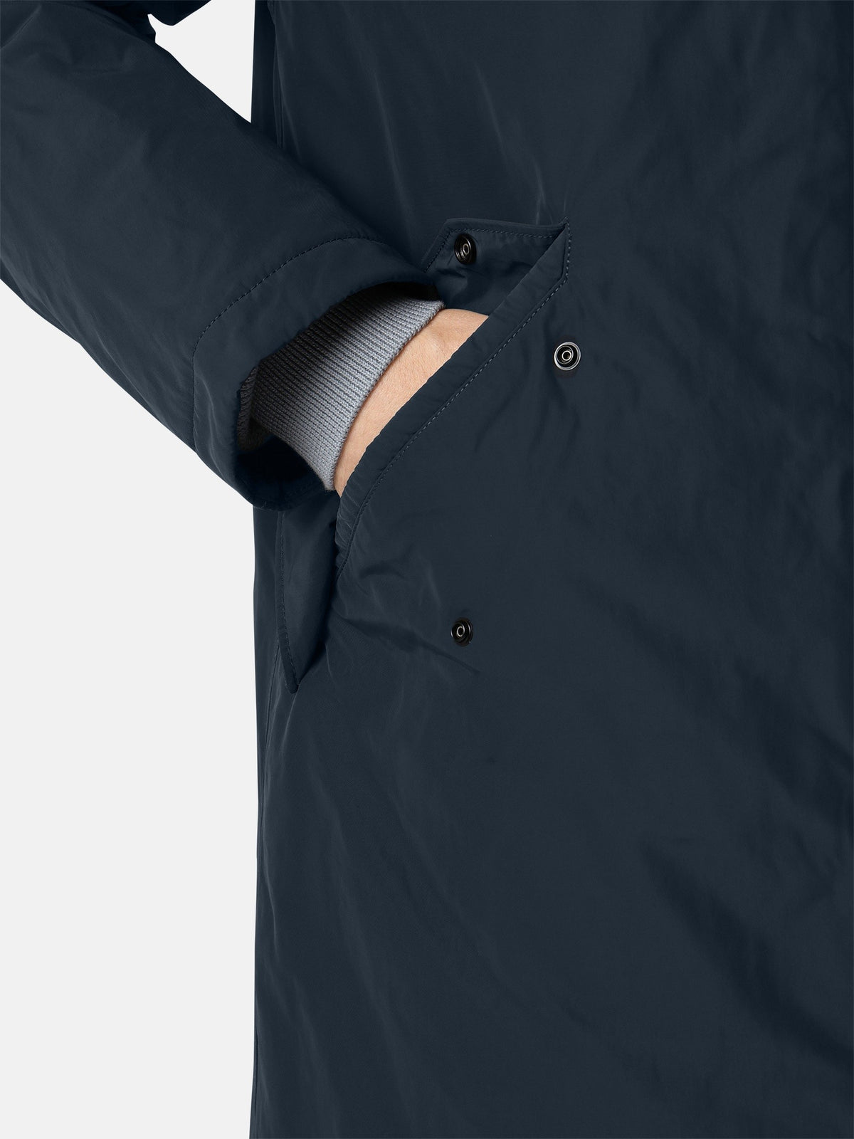 Stone Island Padded Long Coat With Anti-Drop 7100002