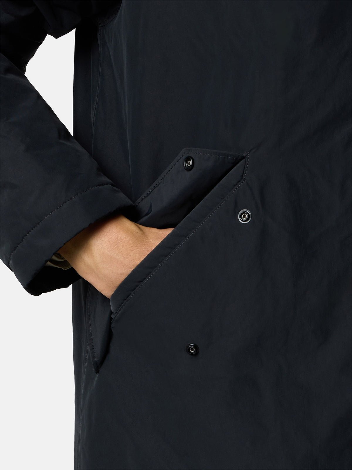 Stone Island Padded Long Coat With Anti-Drop 7100002