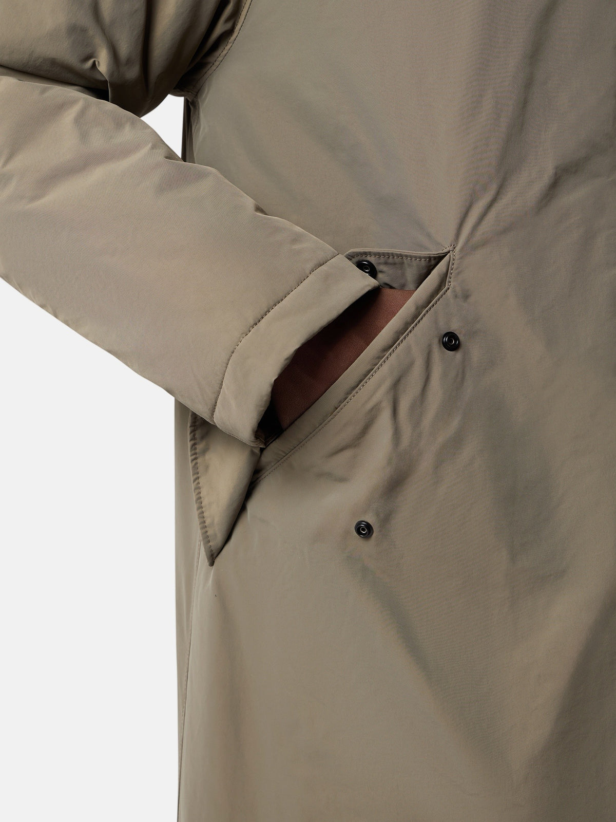 Stone Island Padded Long Coat With Anti-Drop 7100002