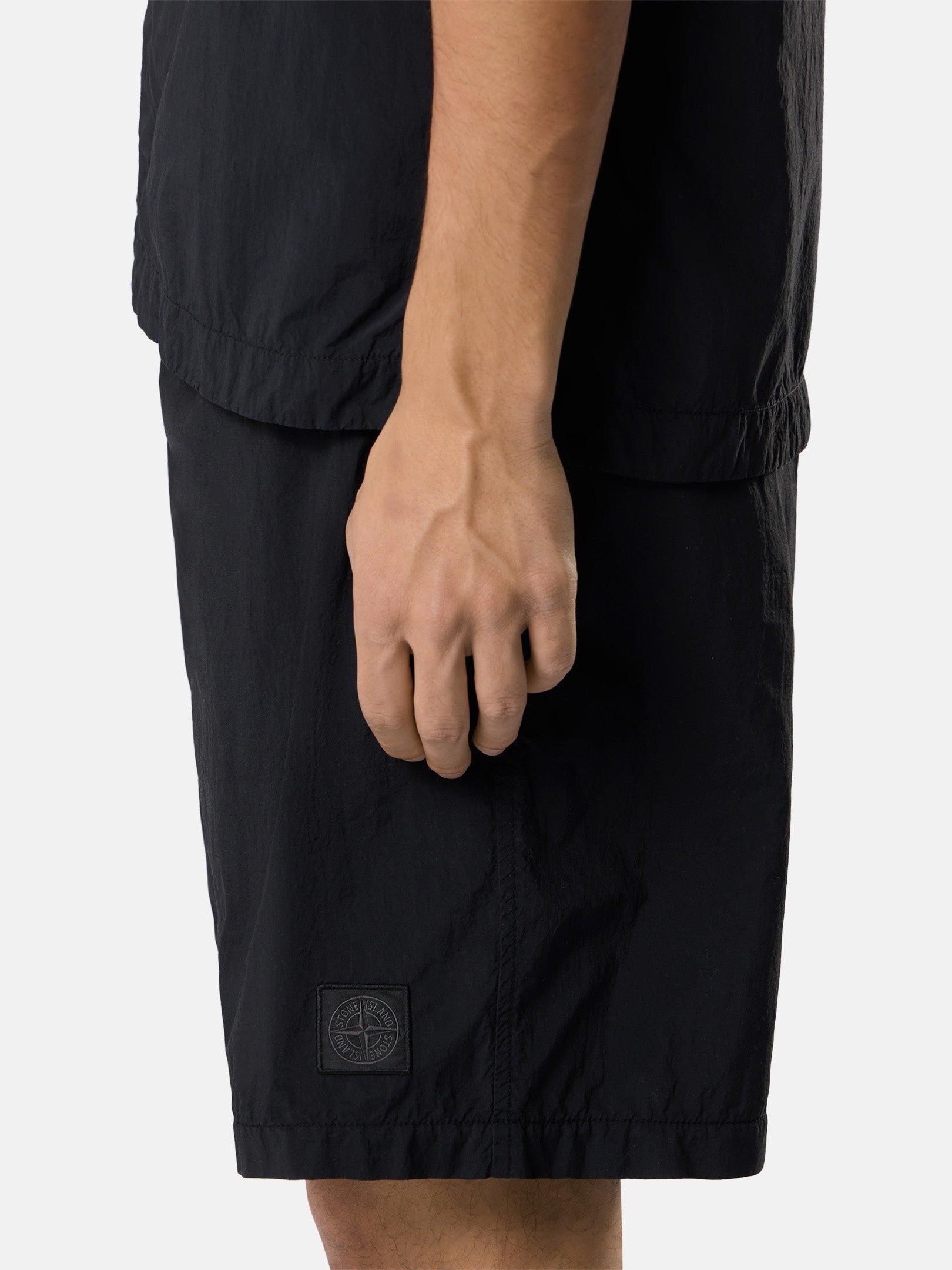 Stone Island Comfort-Fit Mid-Length Swim Shorts with Zip Pockets B100002