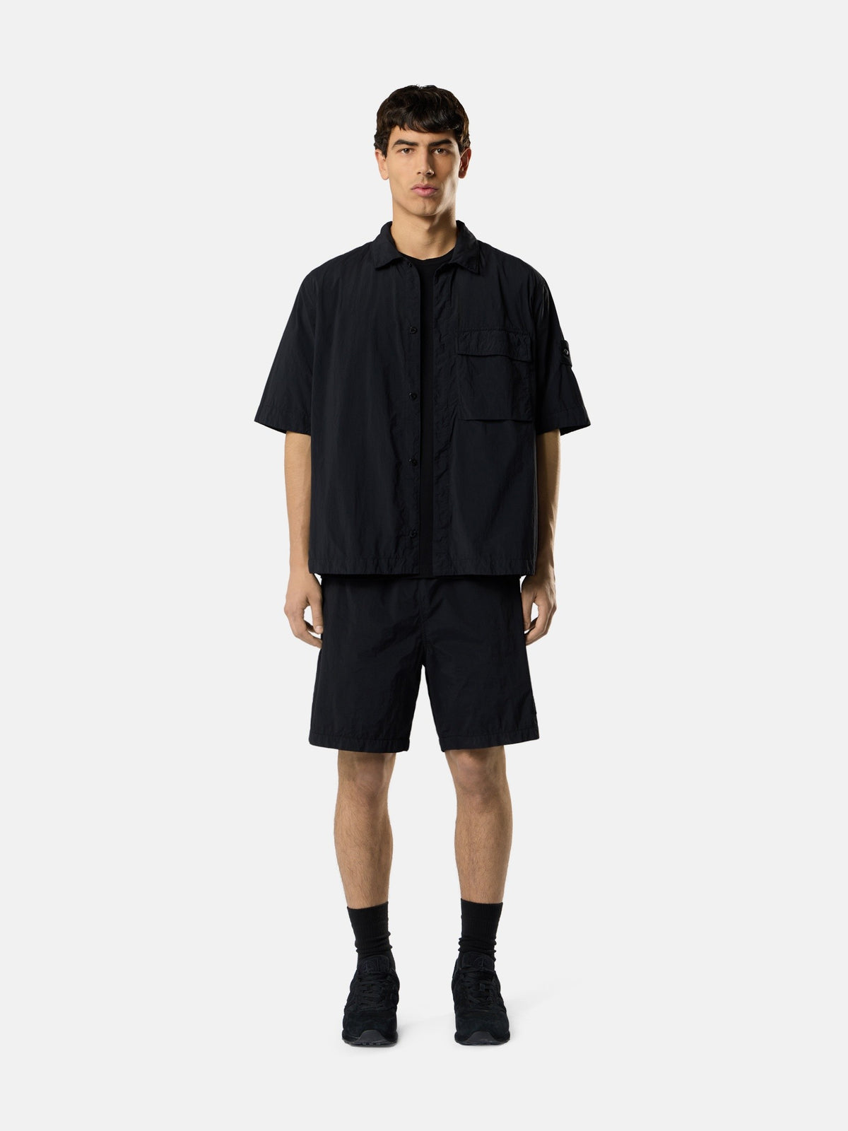 Stone Island Comfort-Fit Mid-Length Swim Shorts with Zip Pockets B100002