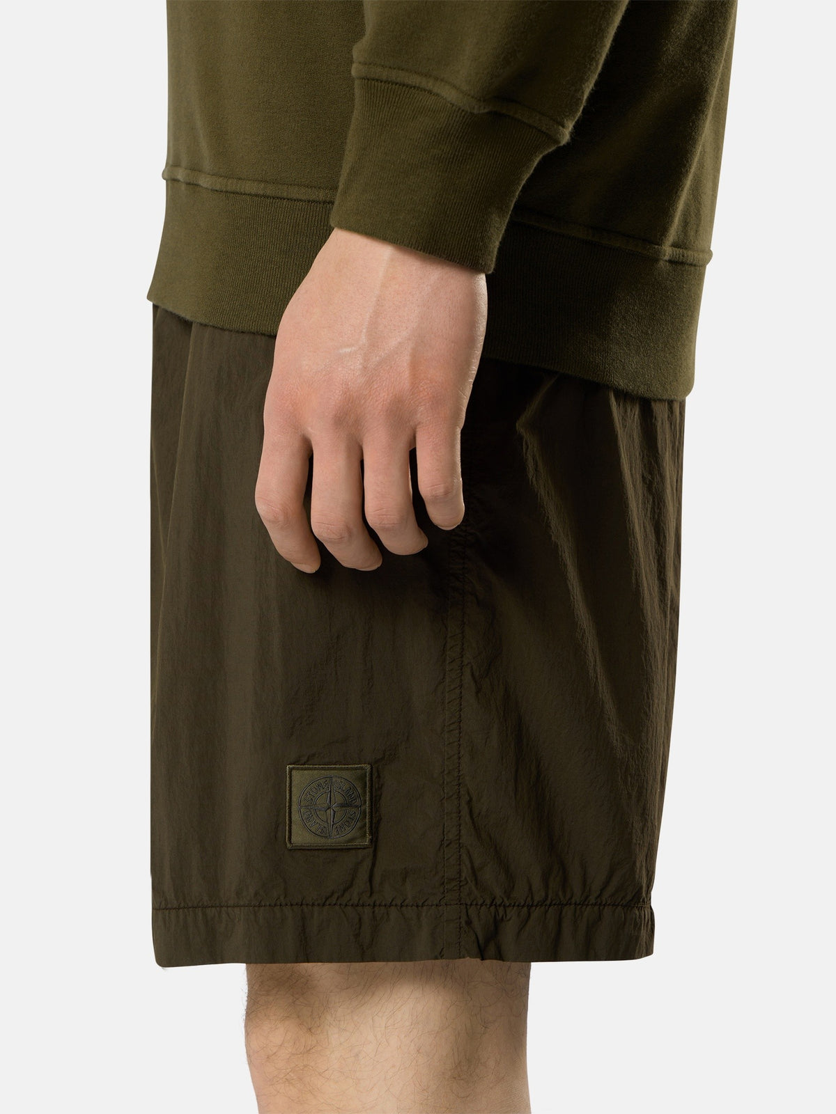 Stone Island Comfort-Fit Mid-Length Swim Shorts with Zip Pockets B100002