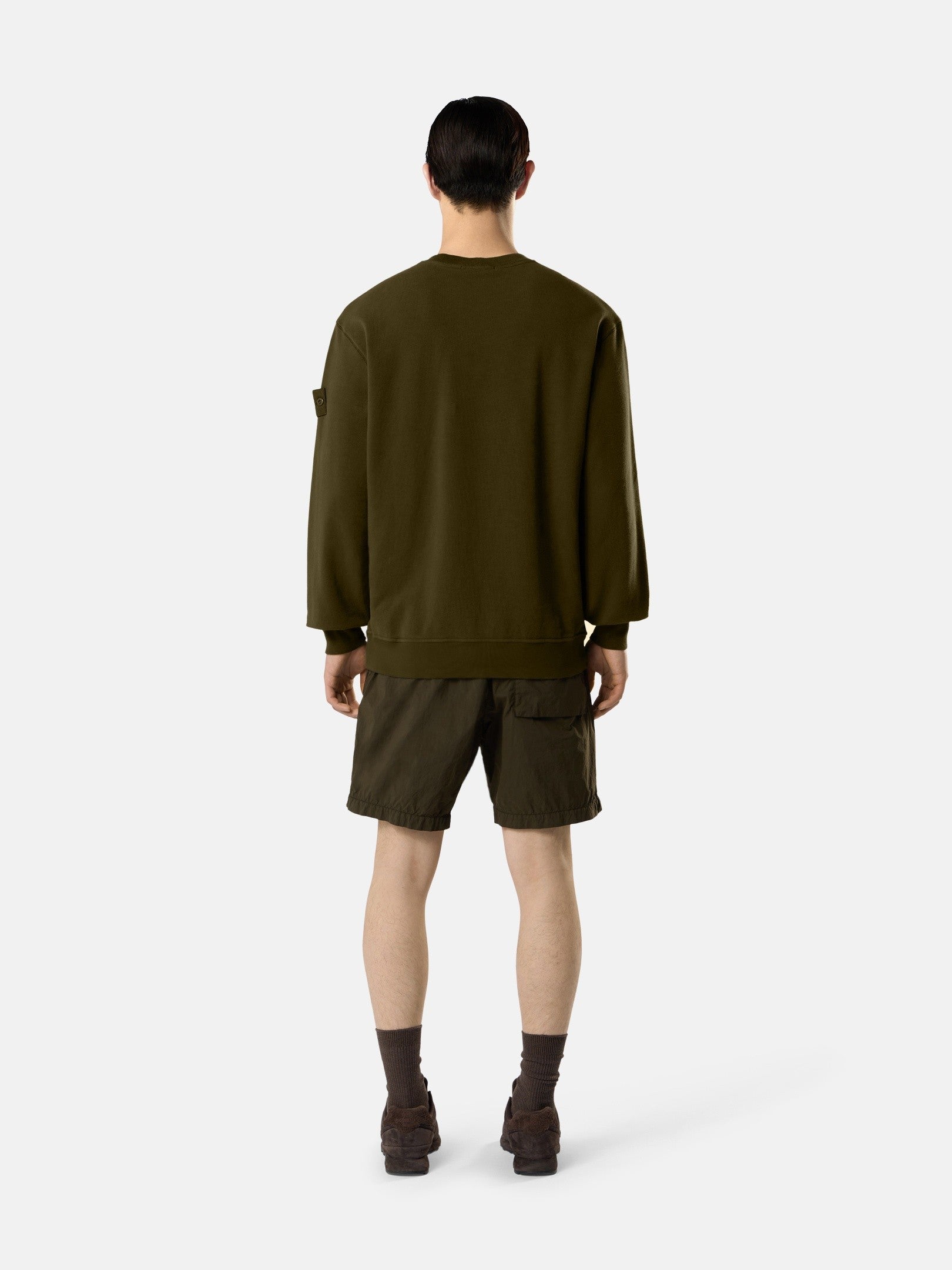 Stone Island Comfort-Fit Mid-Length Swim Shorts with Zip Pockets B100002