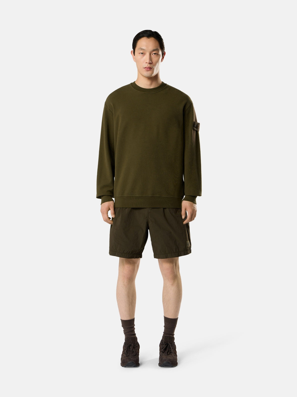 Stone Island Comfort-Fit Mid-Length Swim Shorts with Zip Pockets B100002