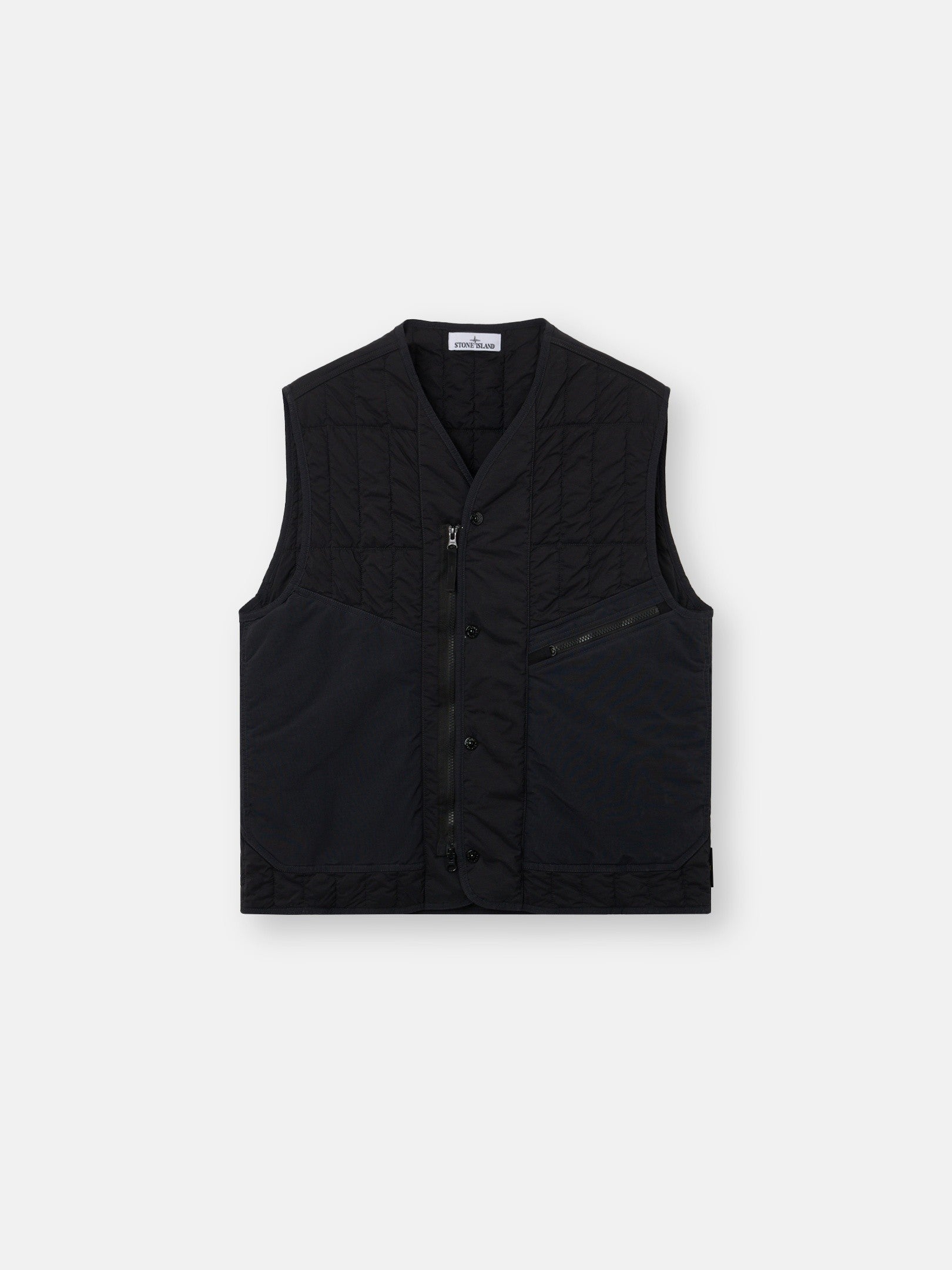 Stone Island Quilted Padded Vest with Anti-Drop Finish G100005