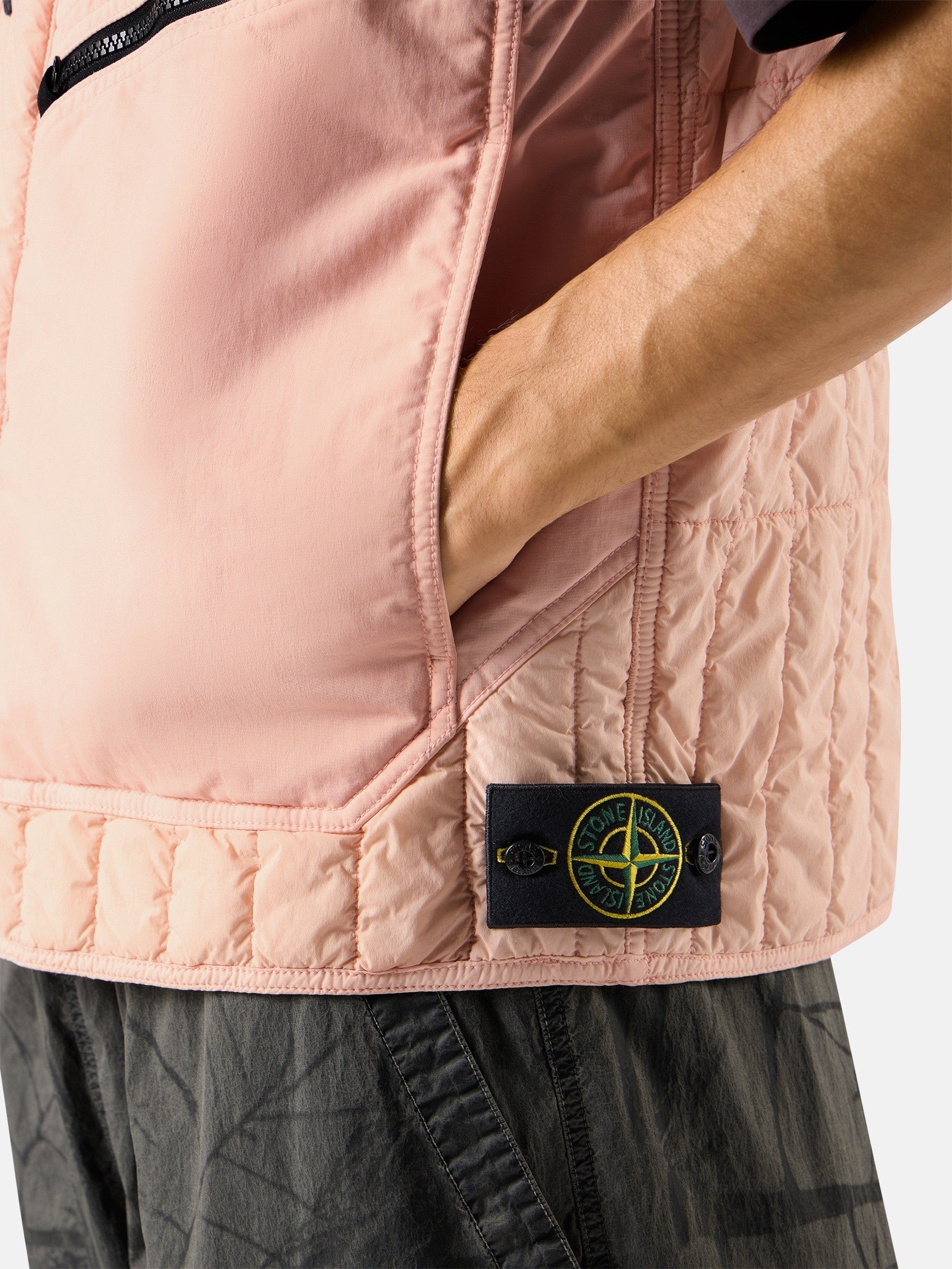 Stone Island Quilted Padded Vest with Anti-Drop Finish G100005