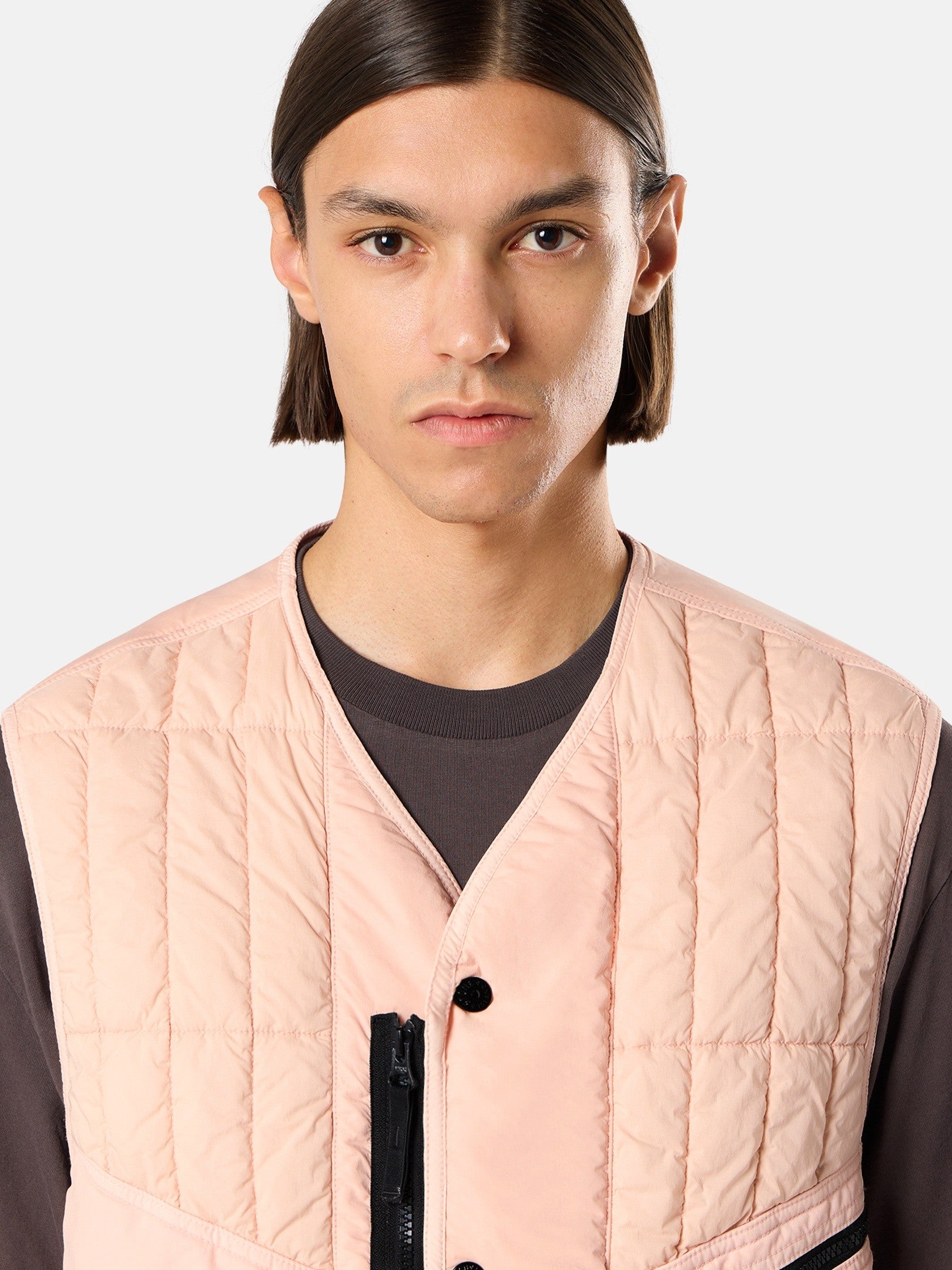 Stone Island Quilted Padded Vest with Anti-Drop Finish G100005