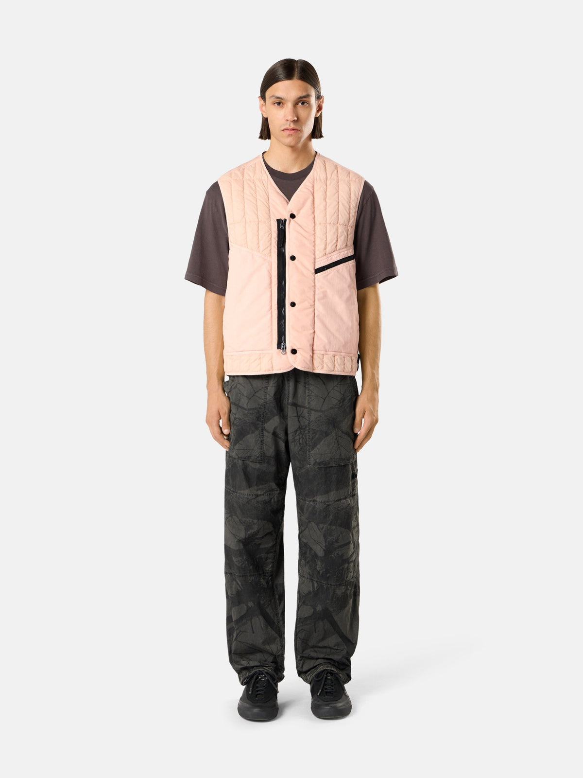 Stone Island Quilted Padded Vest with Anti-Drop Finish G100005