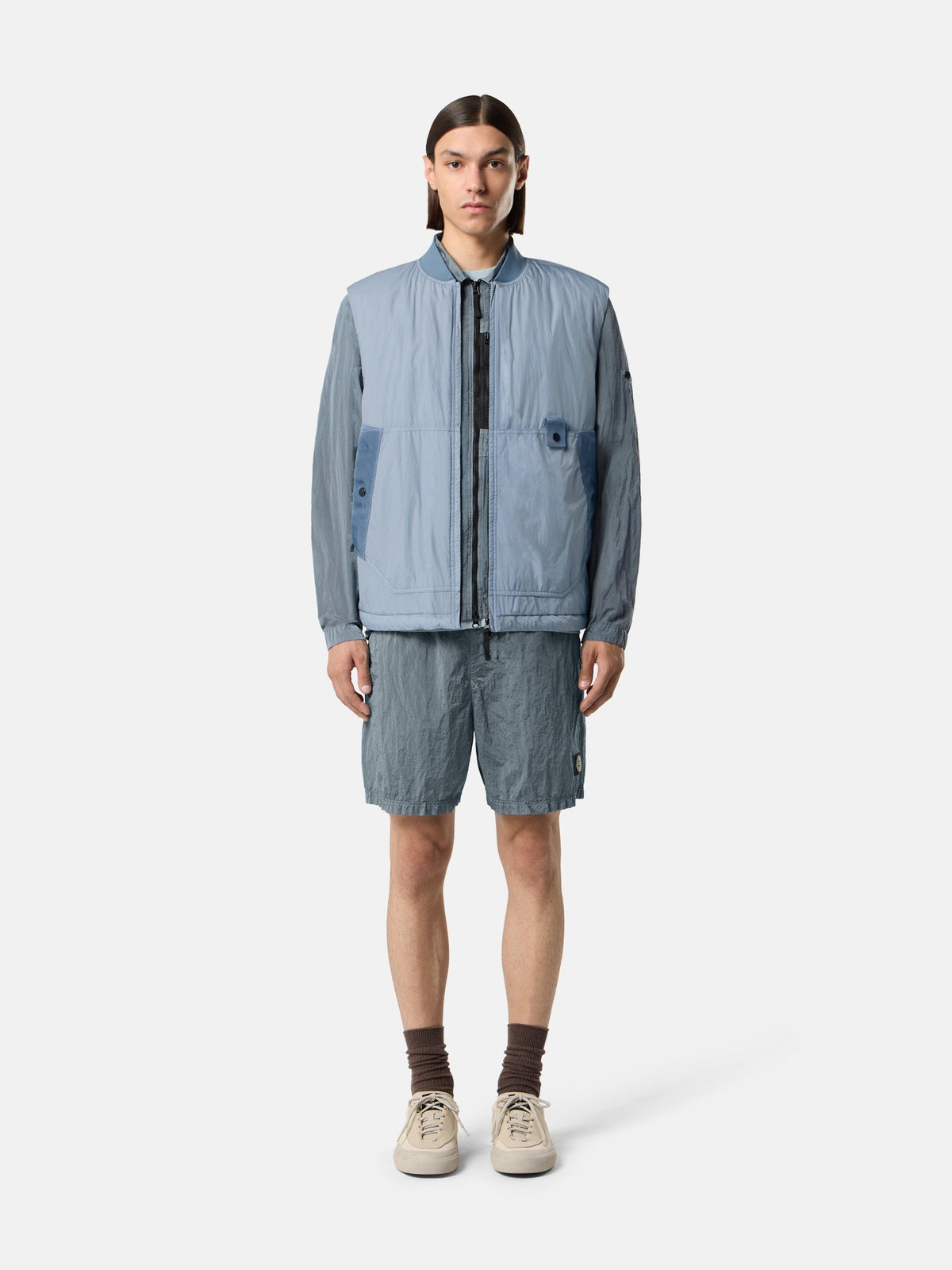 Stone Island Wind-Resistant Padded Vest with Anti-Drop G100006