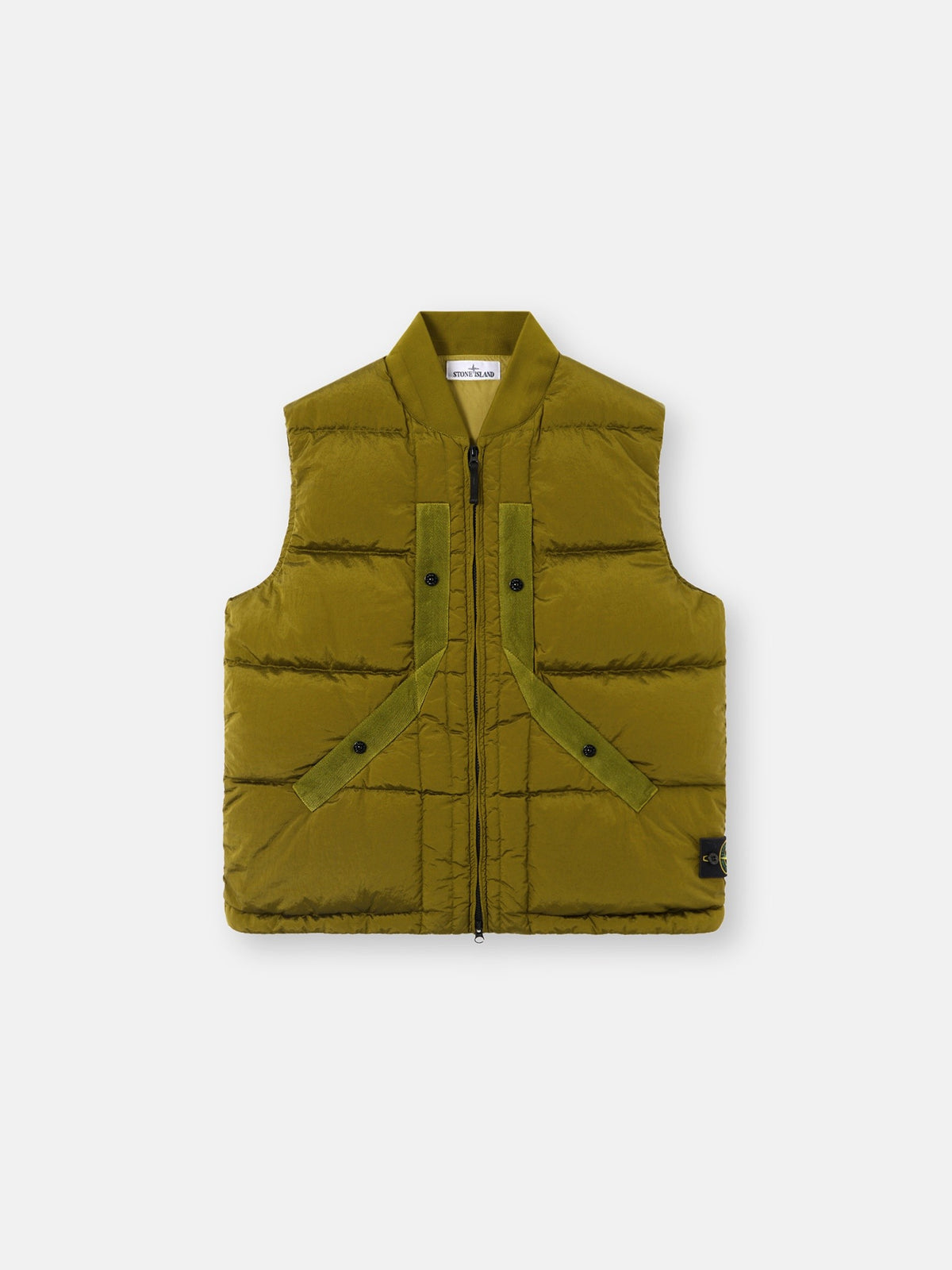 Stone Island Down Vest with Bomber Collar G100008