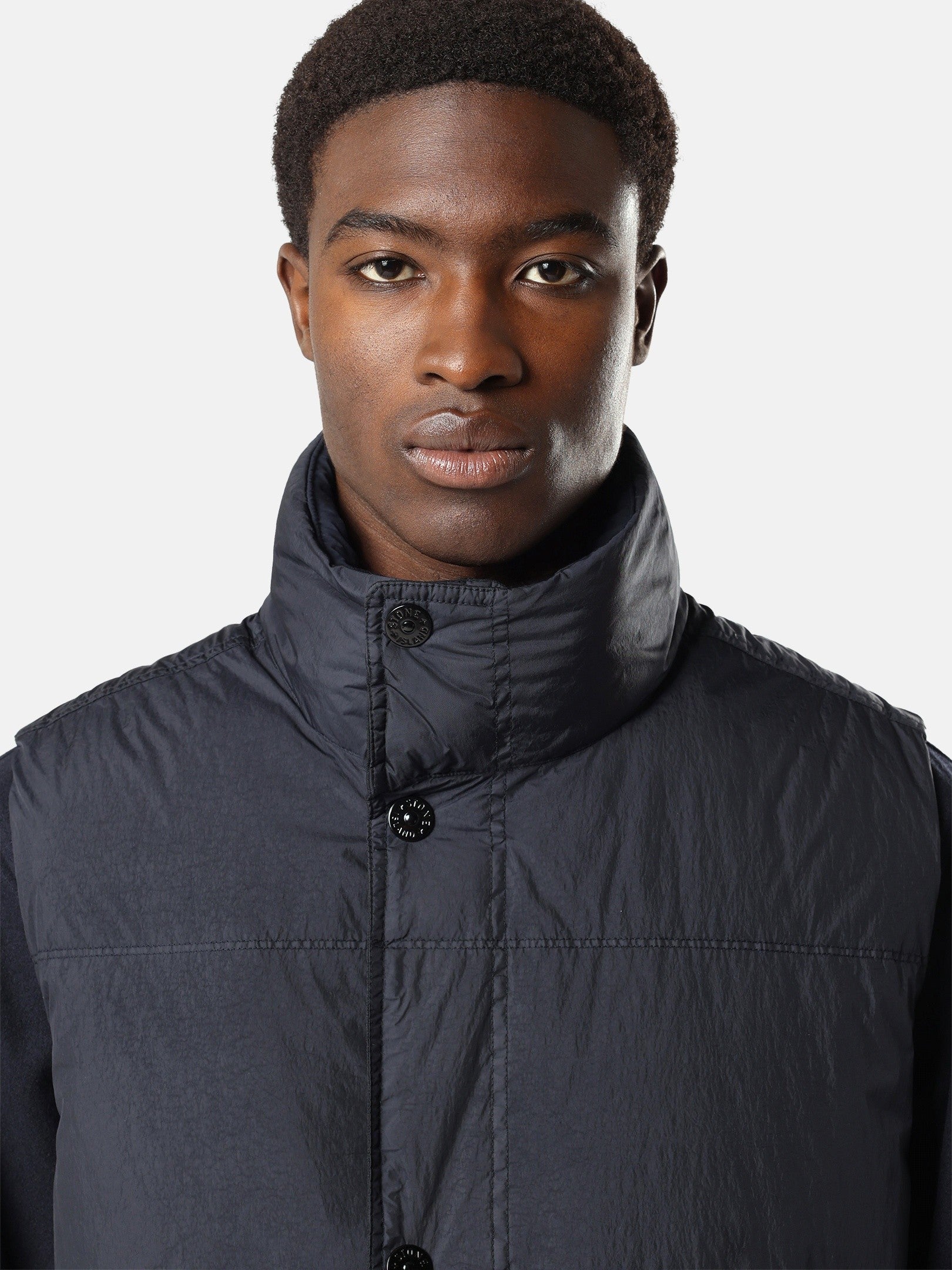 Stone Island Wind-Resistant Down Vest with Anti-Drop G100010