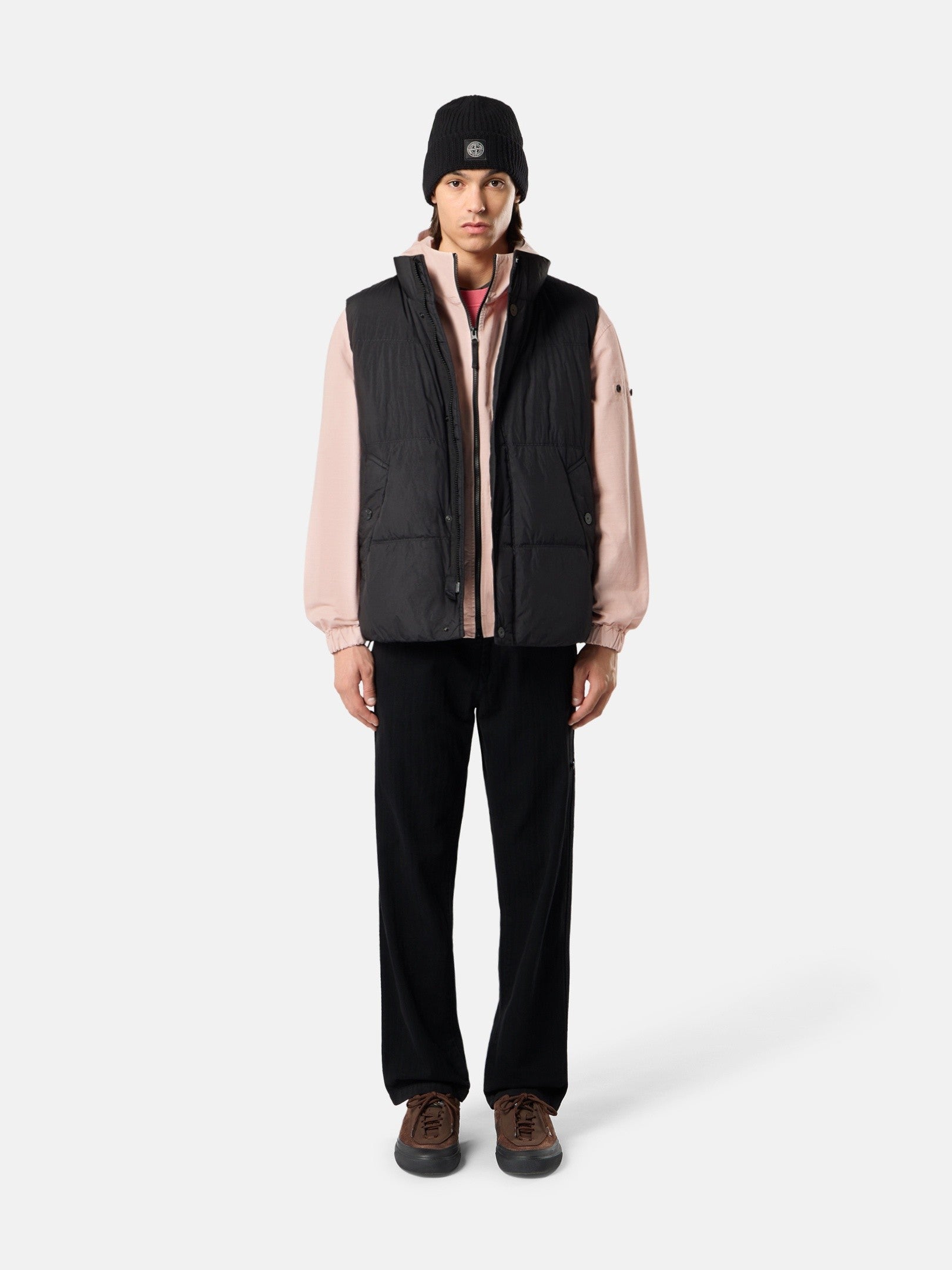 Stone Island Wind-Resistant Down Vest with Anti-Drop G100010