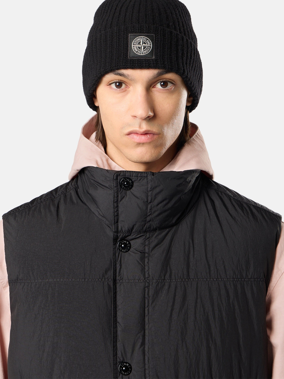 Stone Island Wind-Resistant Down Vest with Anti-Drop G100010