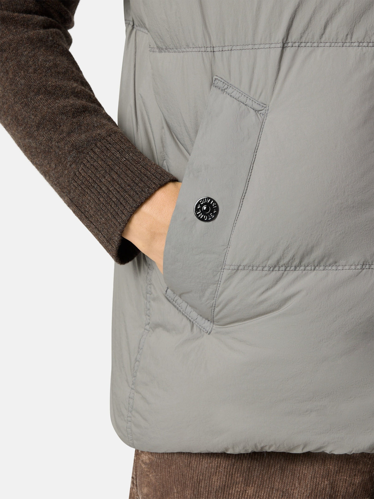 Stone Island Wind-Resistant Down Vest with Anti-Drop G100010
