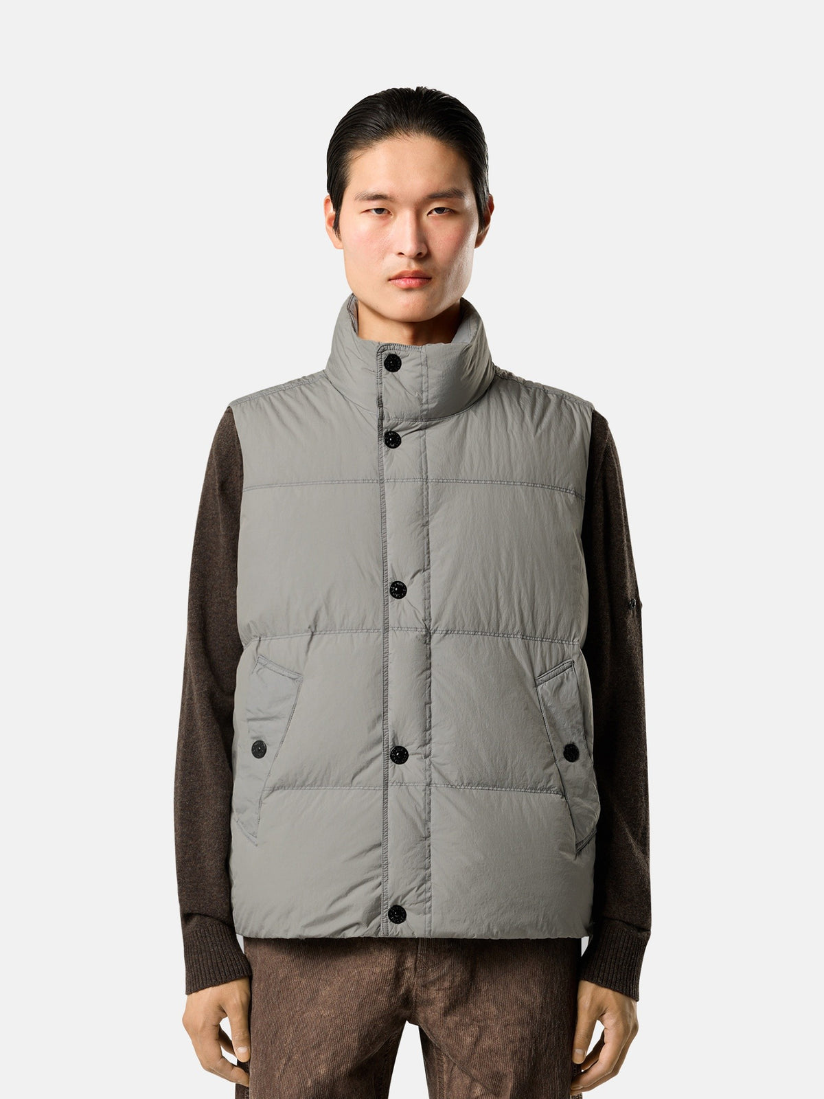 Stone Island Wind-Resistant Down Vest with Anti-Drop G100010
