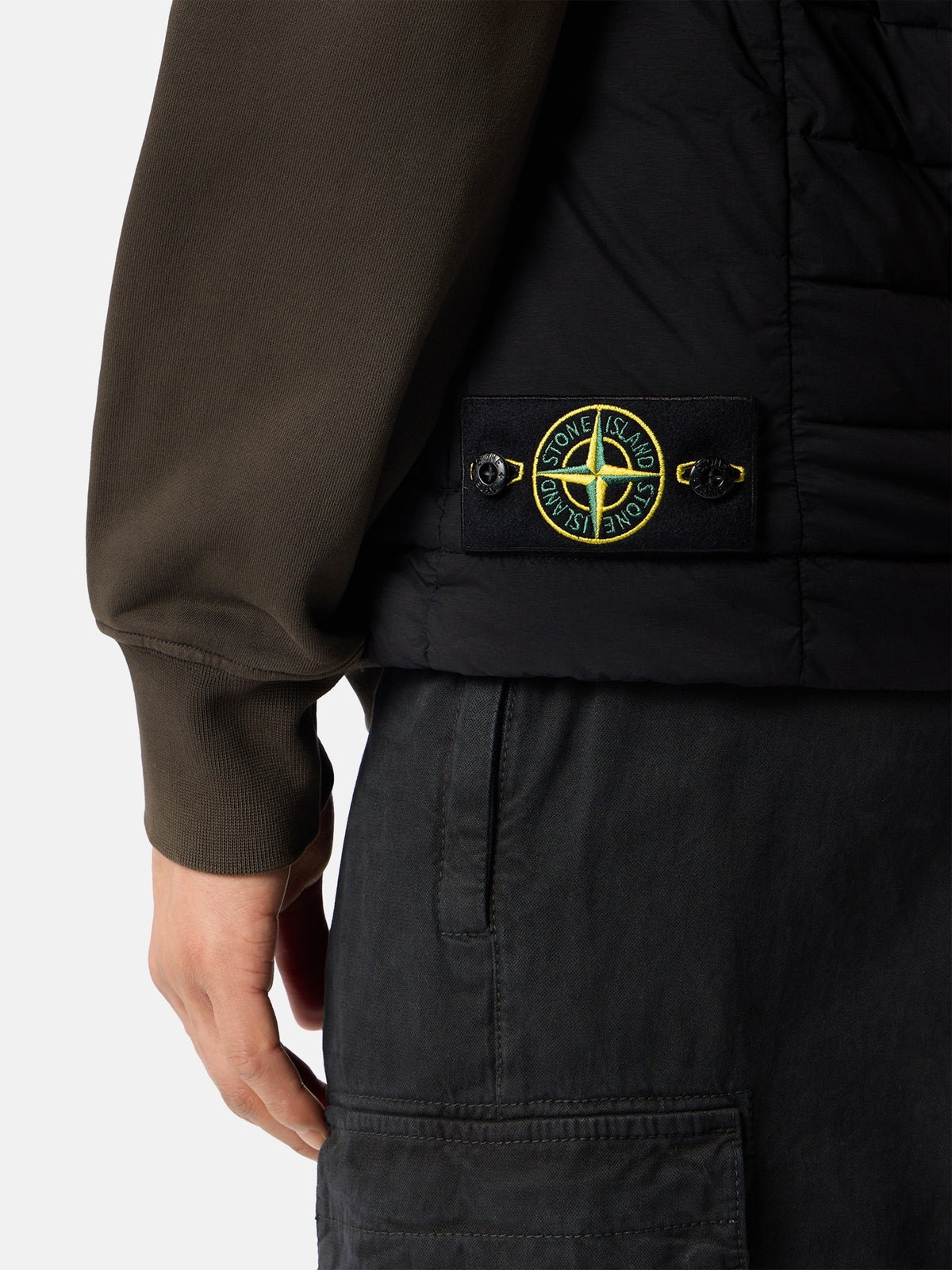 Stone Island Down Vest with Anti-Drop Finish G100011