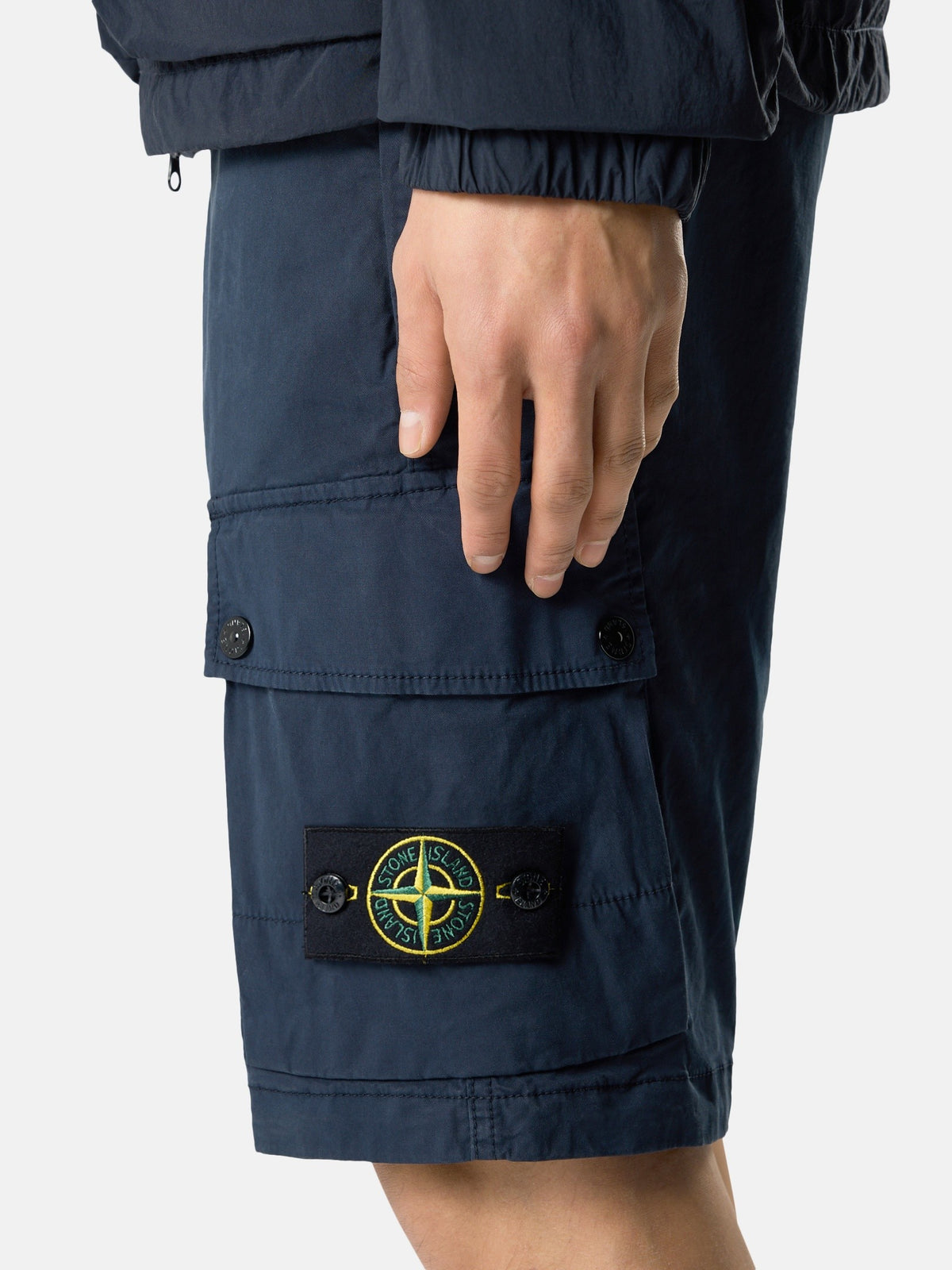Stone Island Slim-Fit Cargo Bermuda Shorts with Zip Pockets L100019
