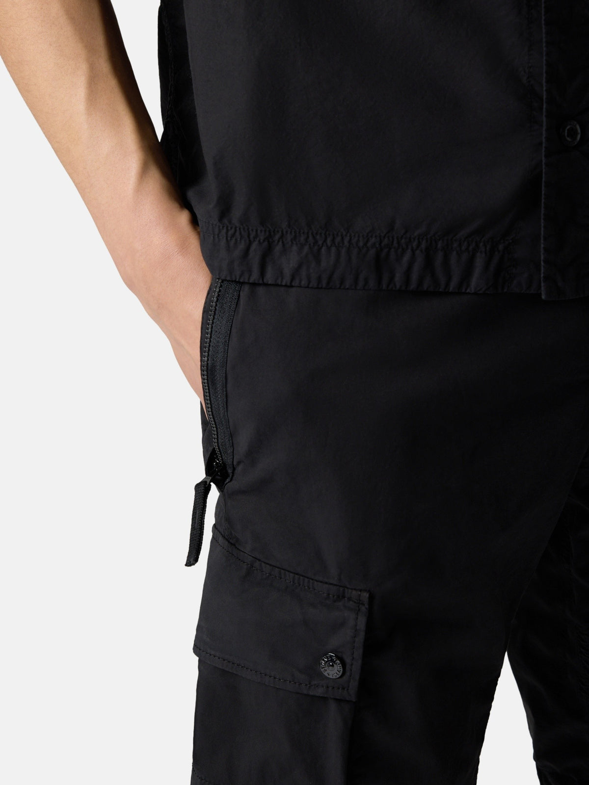 Stone Island Slim-Fit Cargo Bermuda Shorts with Zip Pockets L100019