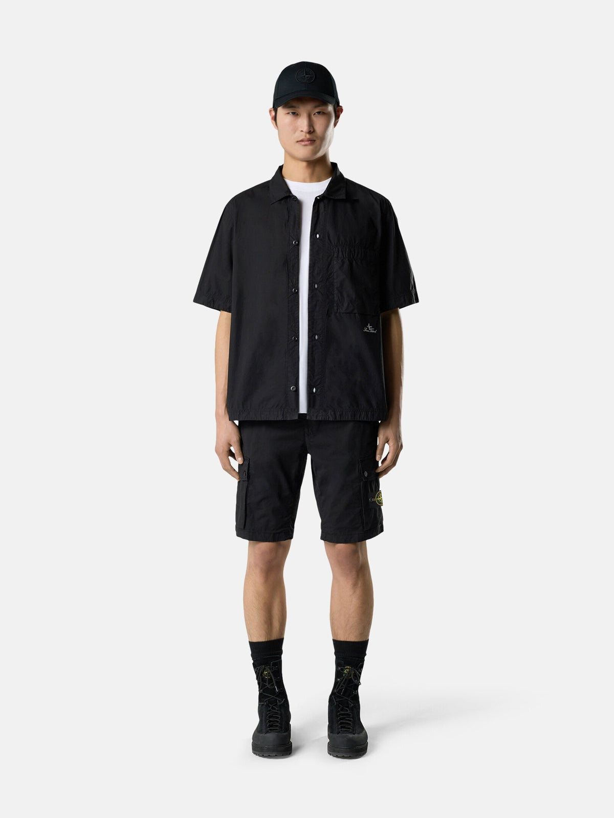 Stone Island Slim-Fit Cargo Bermuda Shorts with Zip Pockets L100019