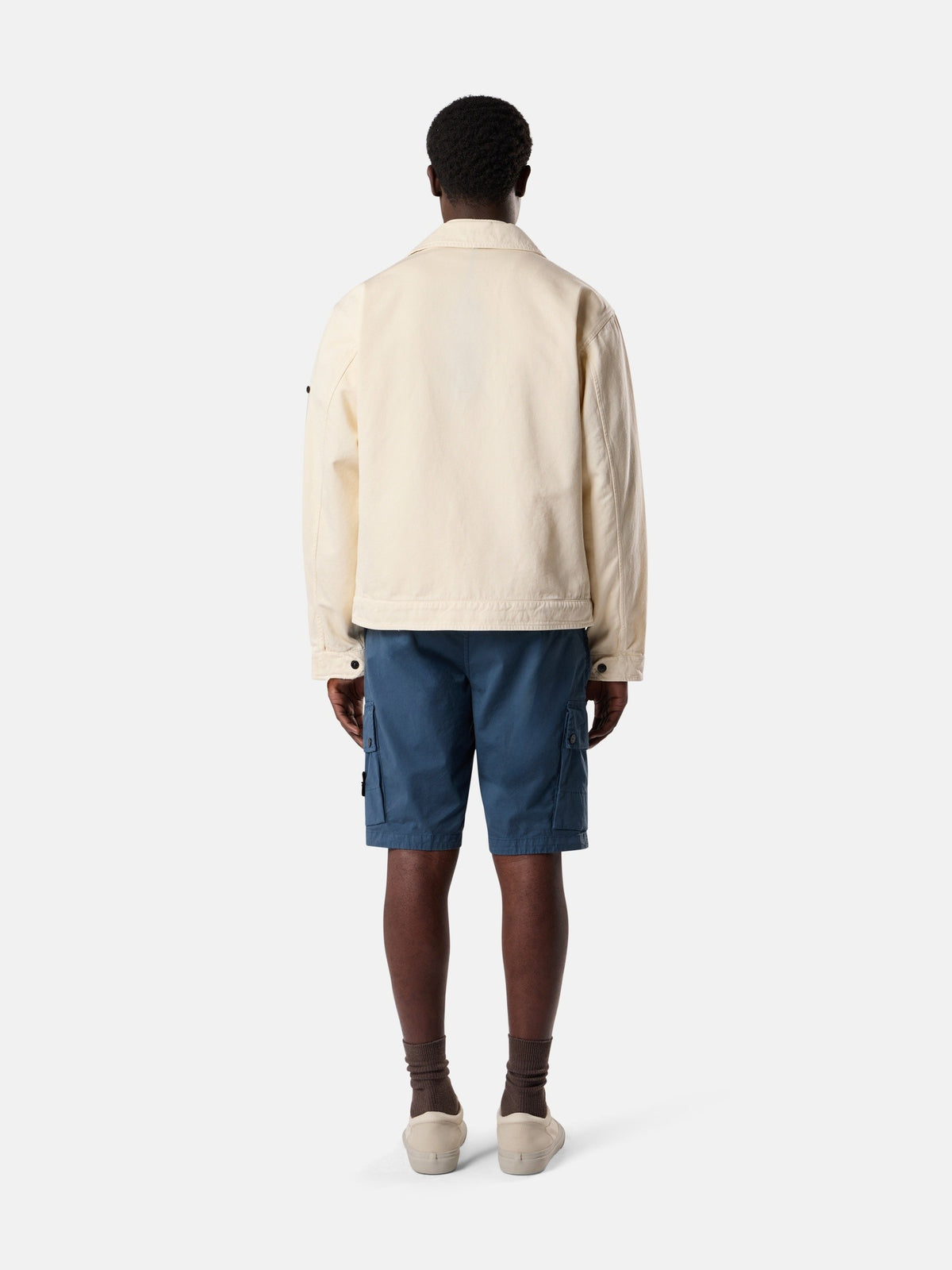 Stone Island Slim-Fit Cargo Bermuda Shorts with Zip Pockets L100019