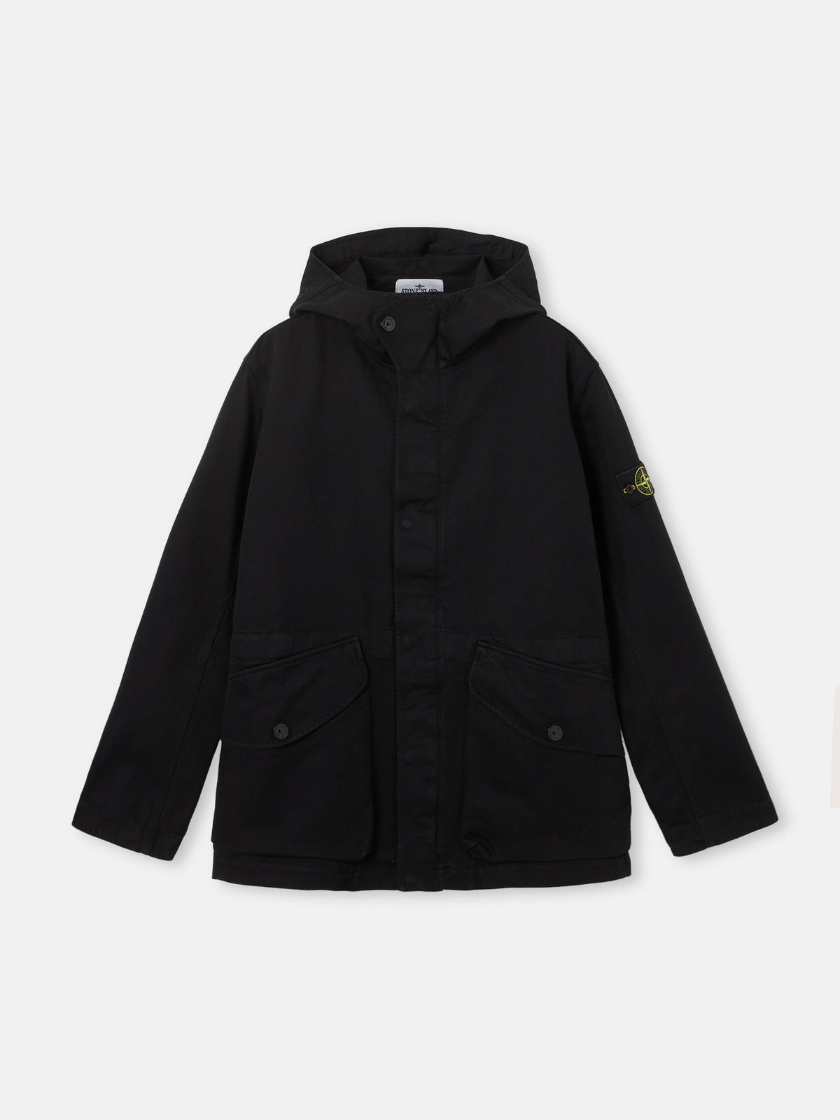 Stone Island Hooded Jacket with Anti-Drop Finish Q100001