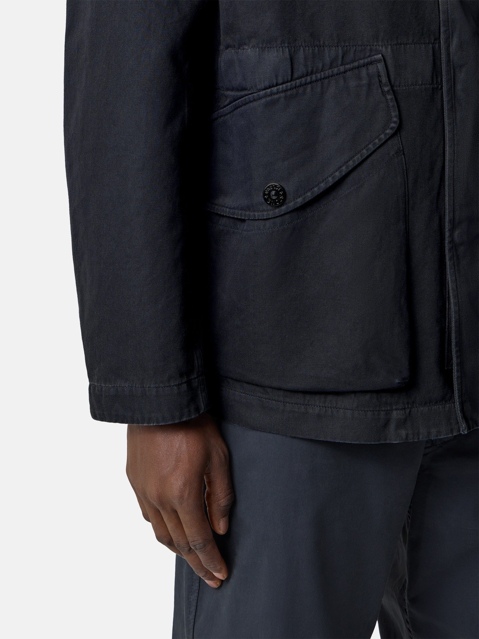 Stone Island Hooded Jacket with Anti-Drop Finish Q100001