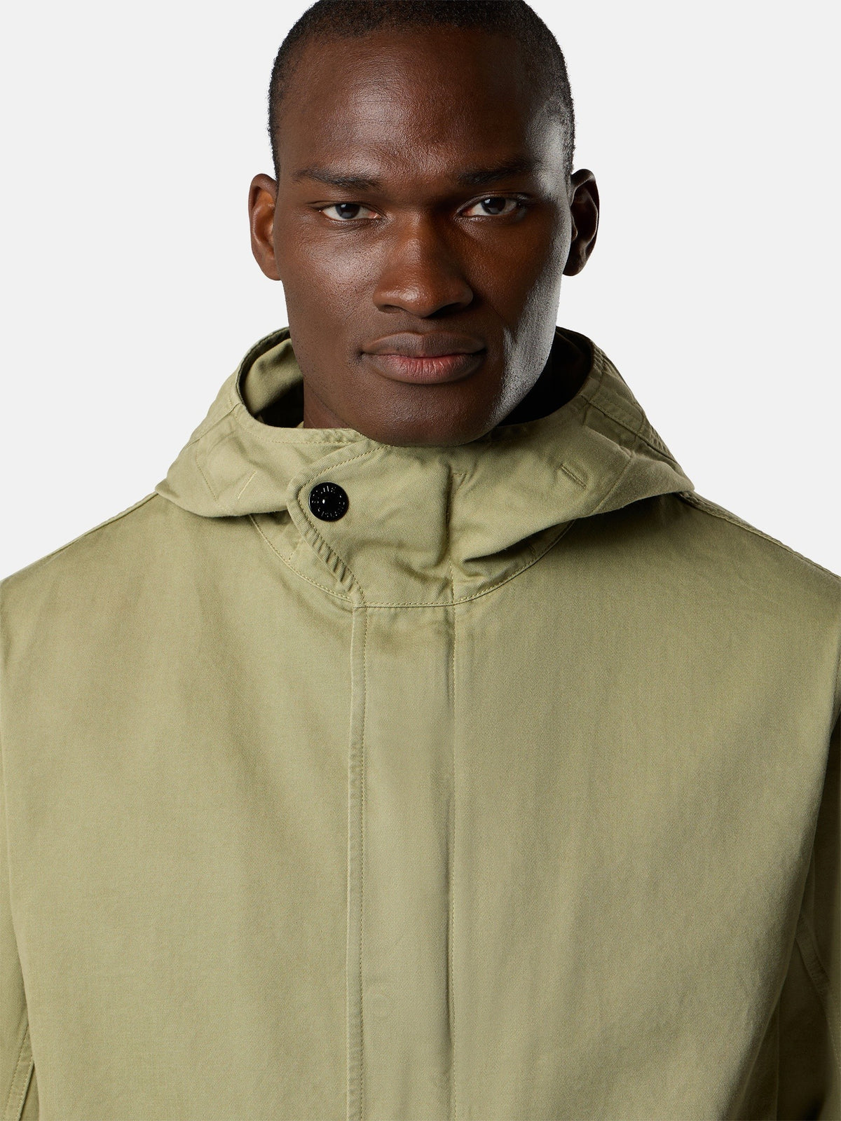 Stone Island Hooded Jacket with Anti-Drop Finish Q100001