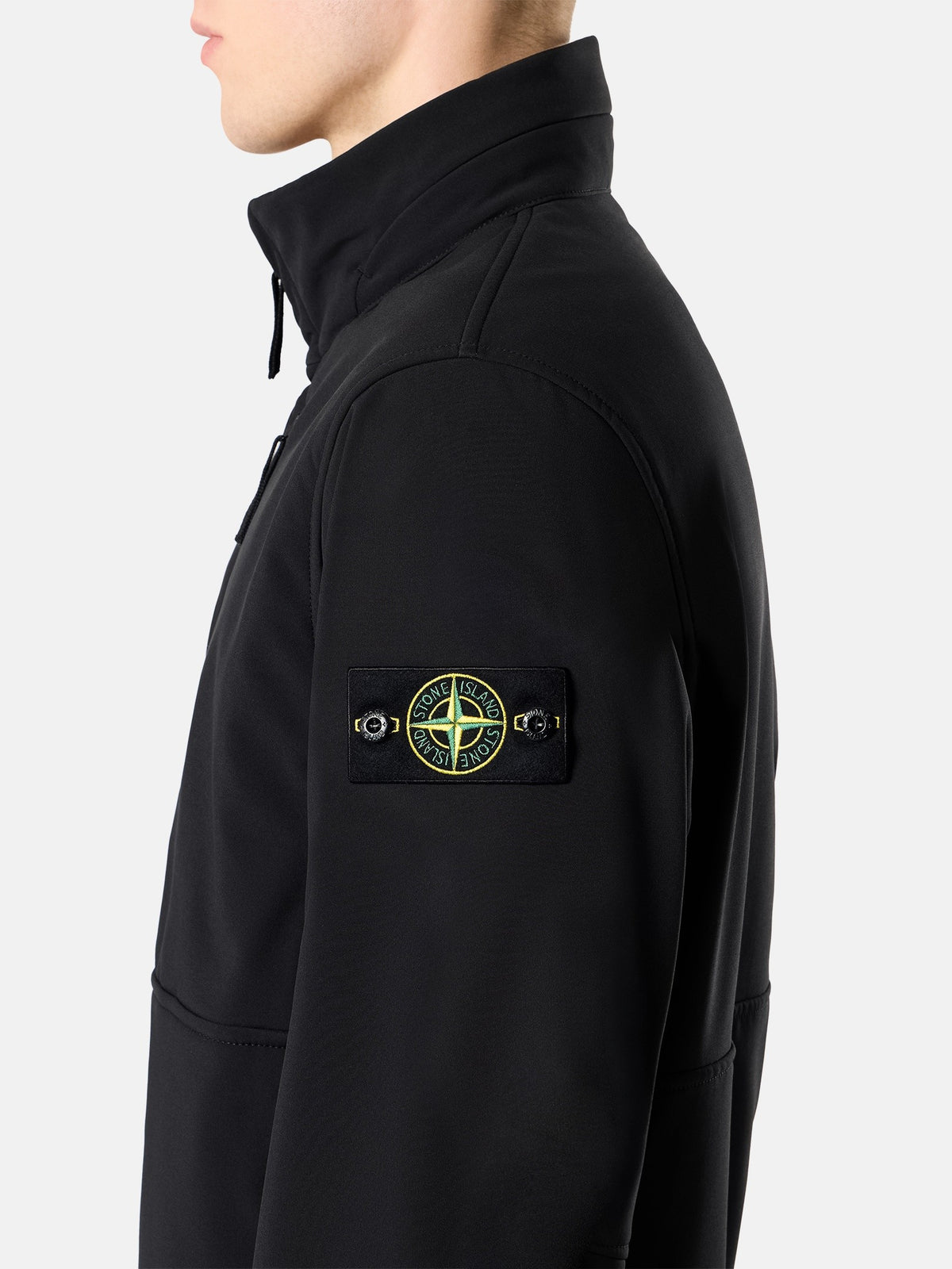 Stone Island Stand Collar Jacket with Wind- and Water-Resistant Membrane Q100005