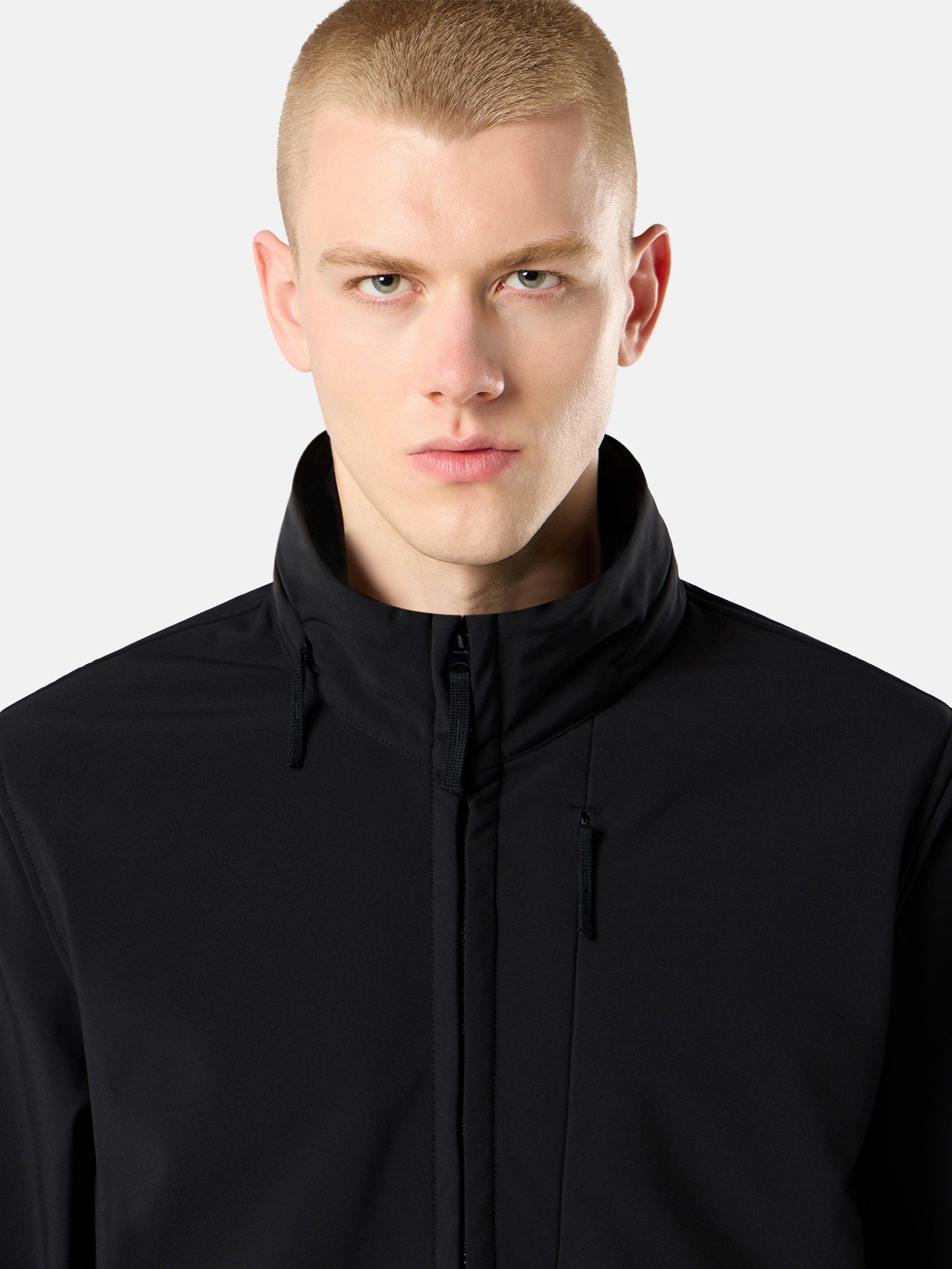 Stone Island Stand Collar Jacket with Wind- and Water-Resistant Membrane Q100005