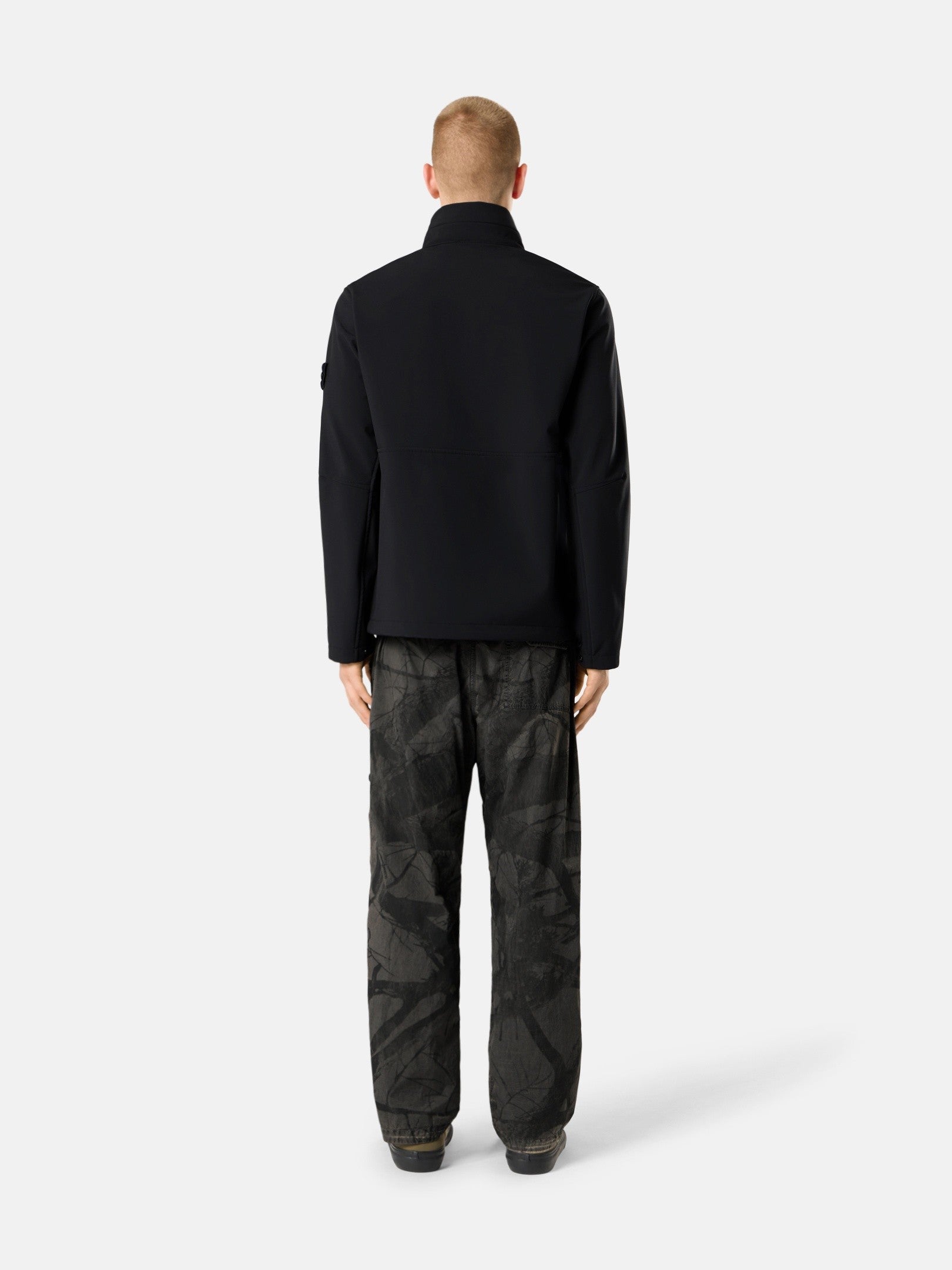 Stone Island Stand Collar Jacket with Wind- and Water-Resistant Membrane Q100005