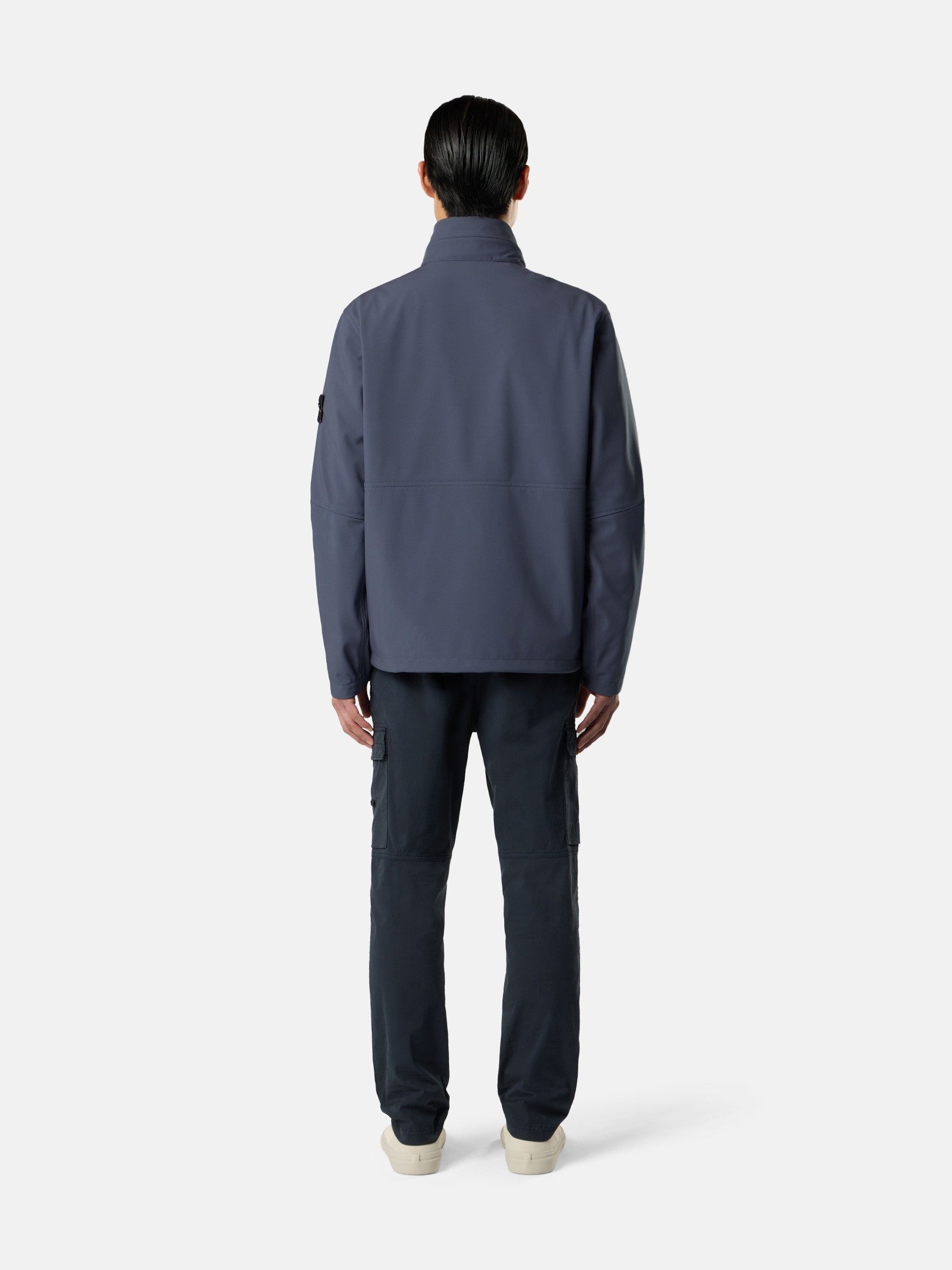Stone Island Stand Collar Jacket with Wind- and Water-Resistant Membrane Q100005