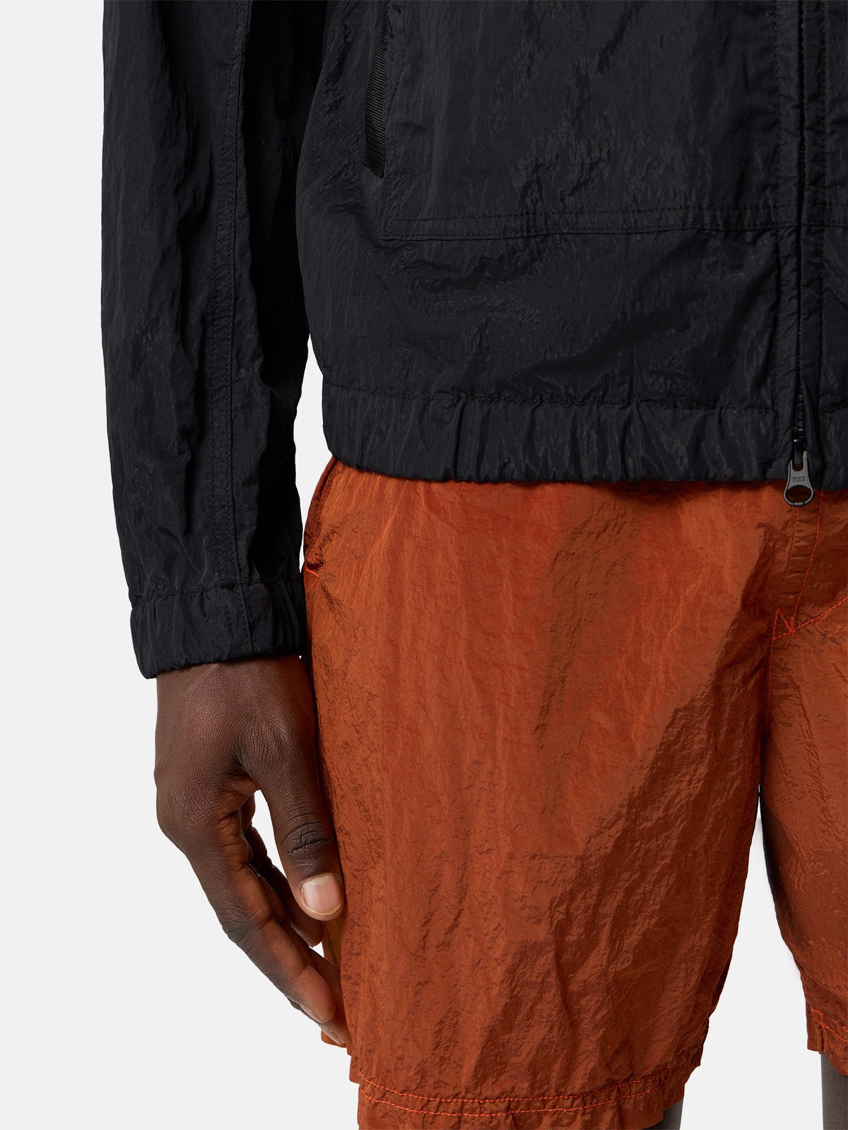 Stone Island Stand Collar Jacket with Anti-Drop Finish Q100009